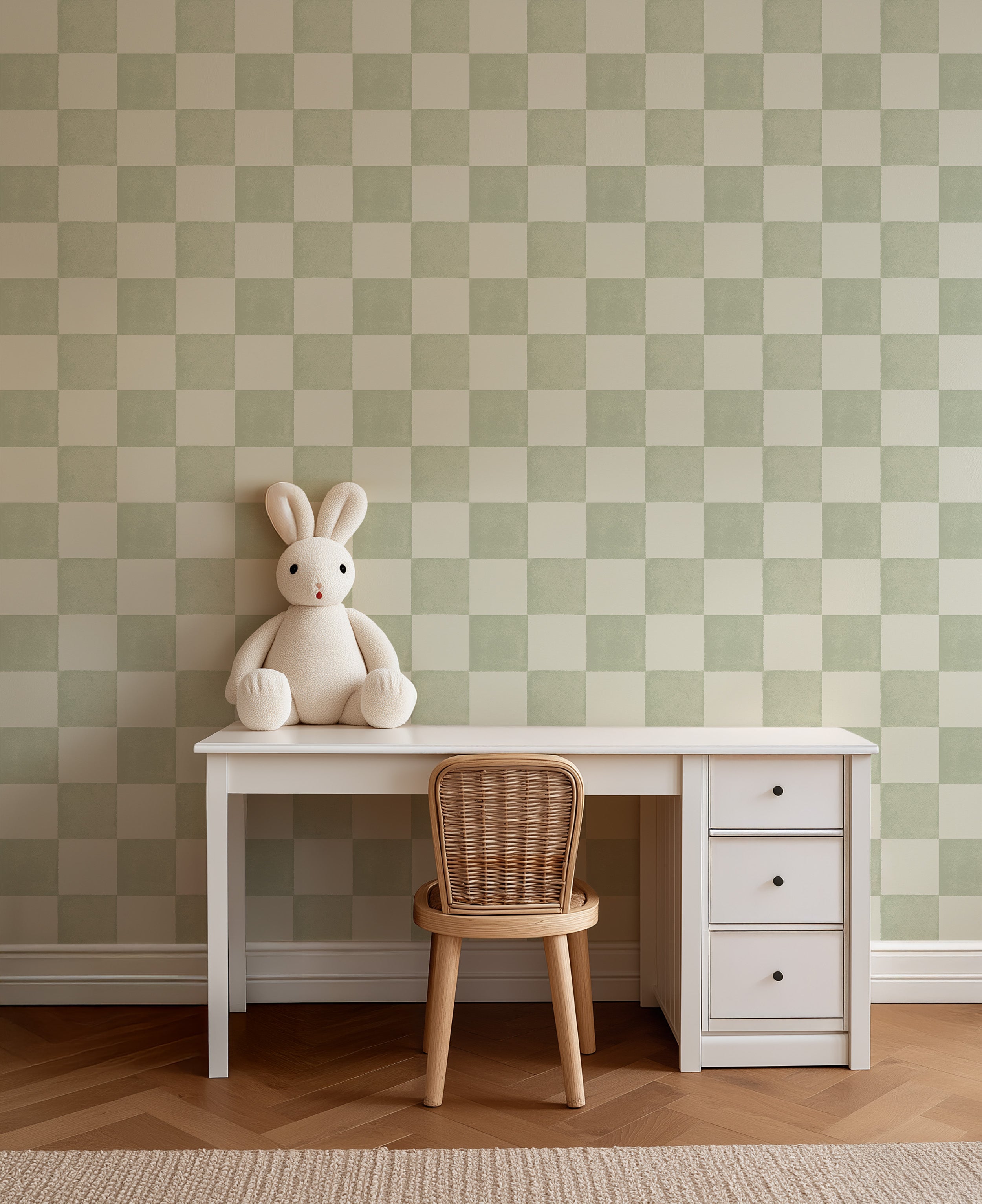 Wallpaper Checkered Checkered - denim