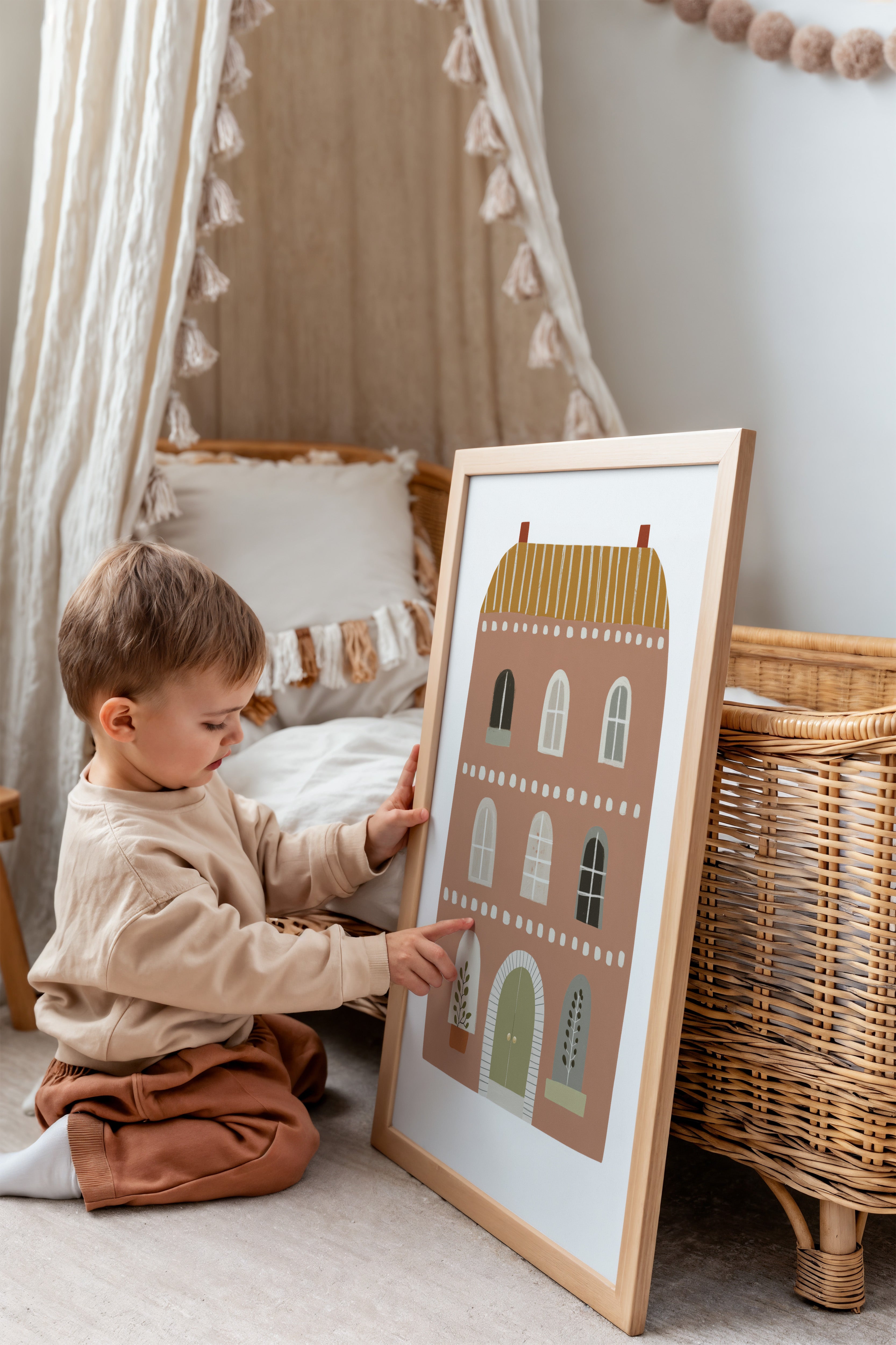 Children's room print - House