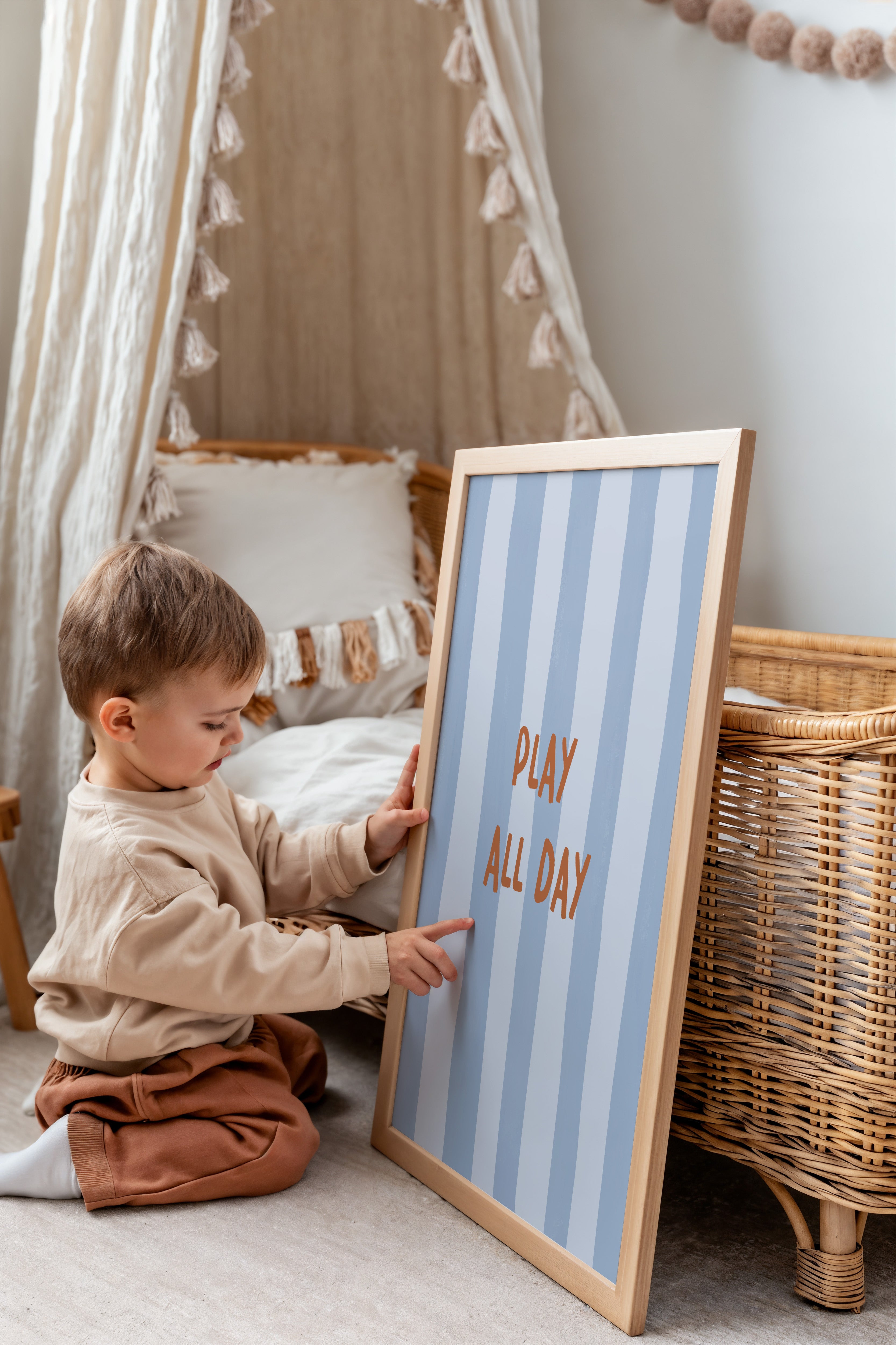 Kinderkamer print - Play all Day