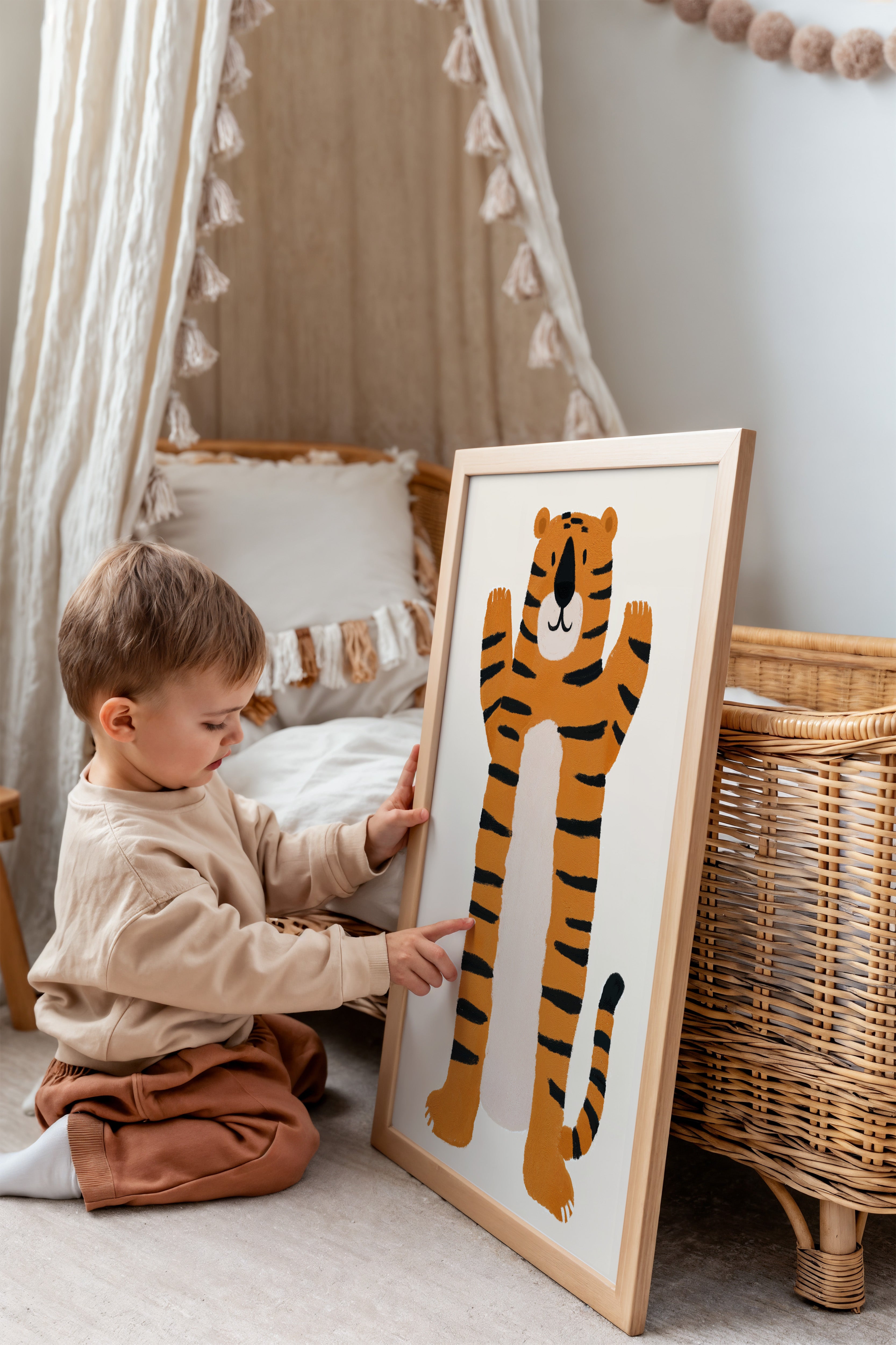 Kinderkamer print - Tijger Roar