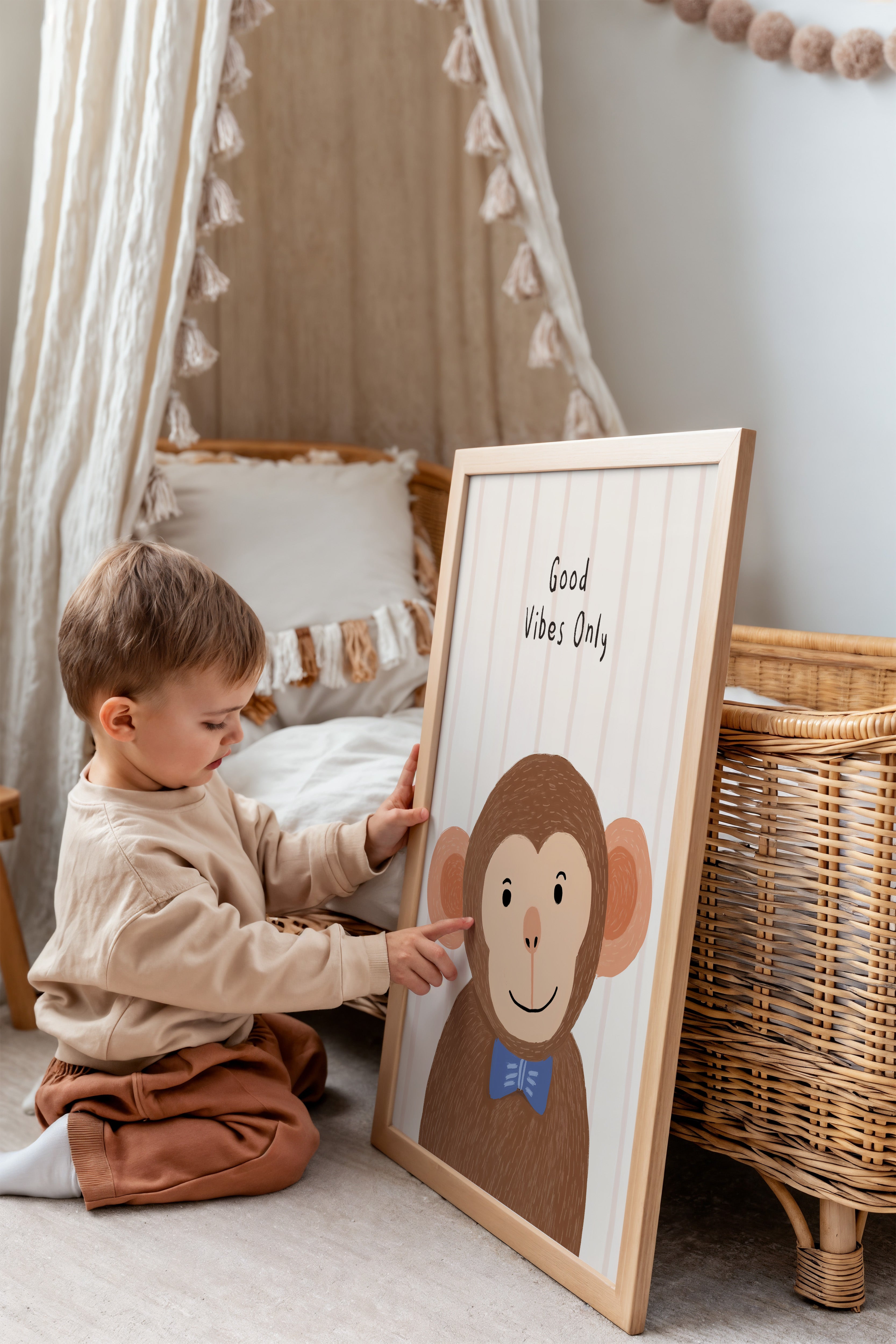 Kinderkamer print - Good vibes only