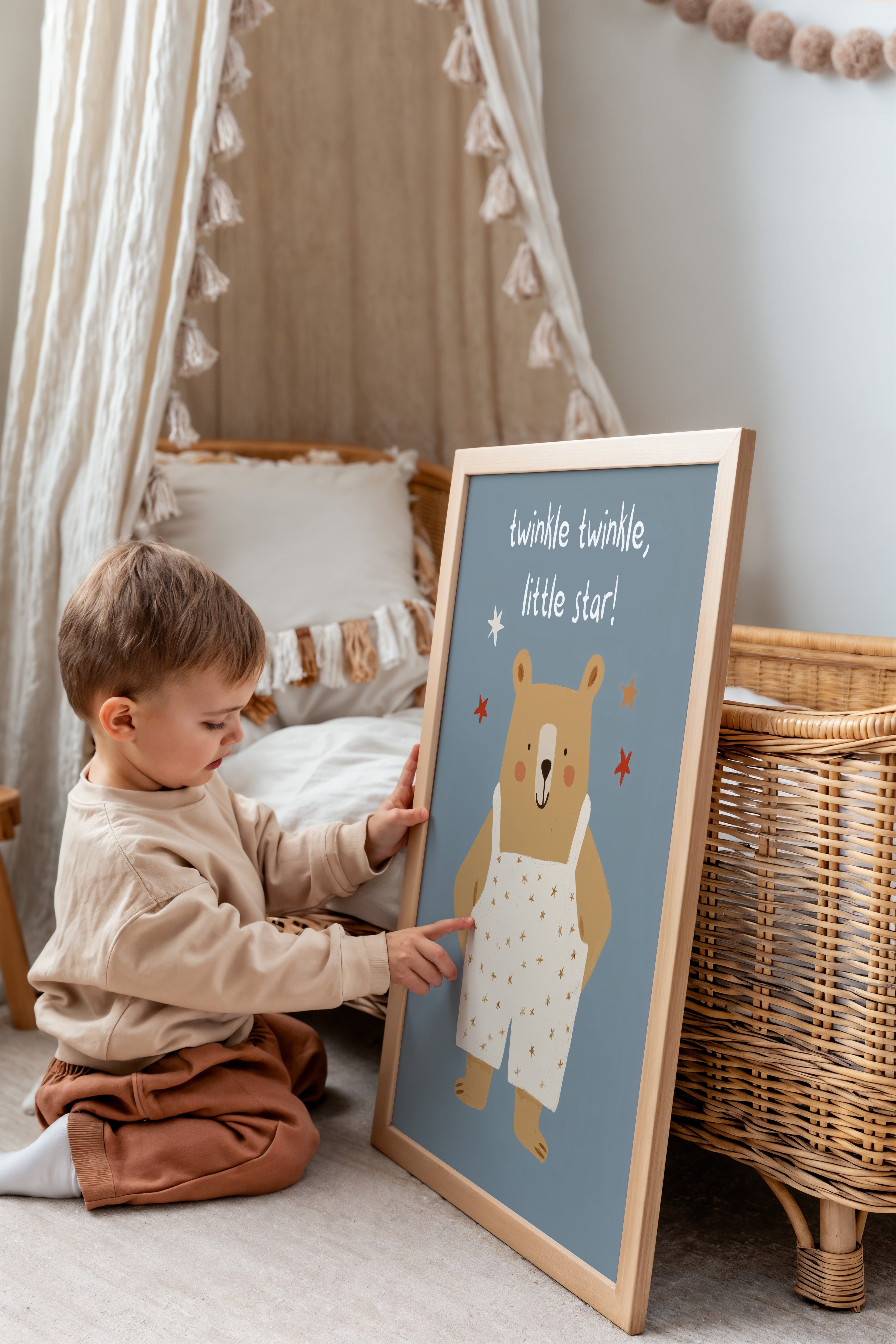 Kinderkamer print - Twinkle twinkle little star