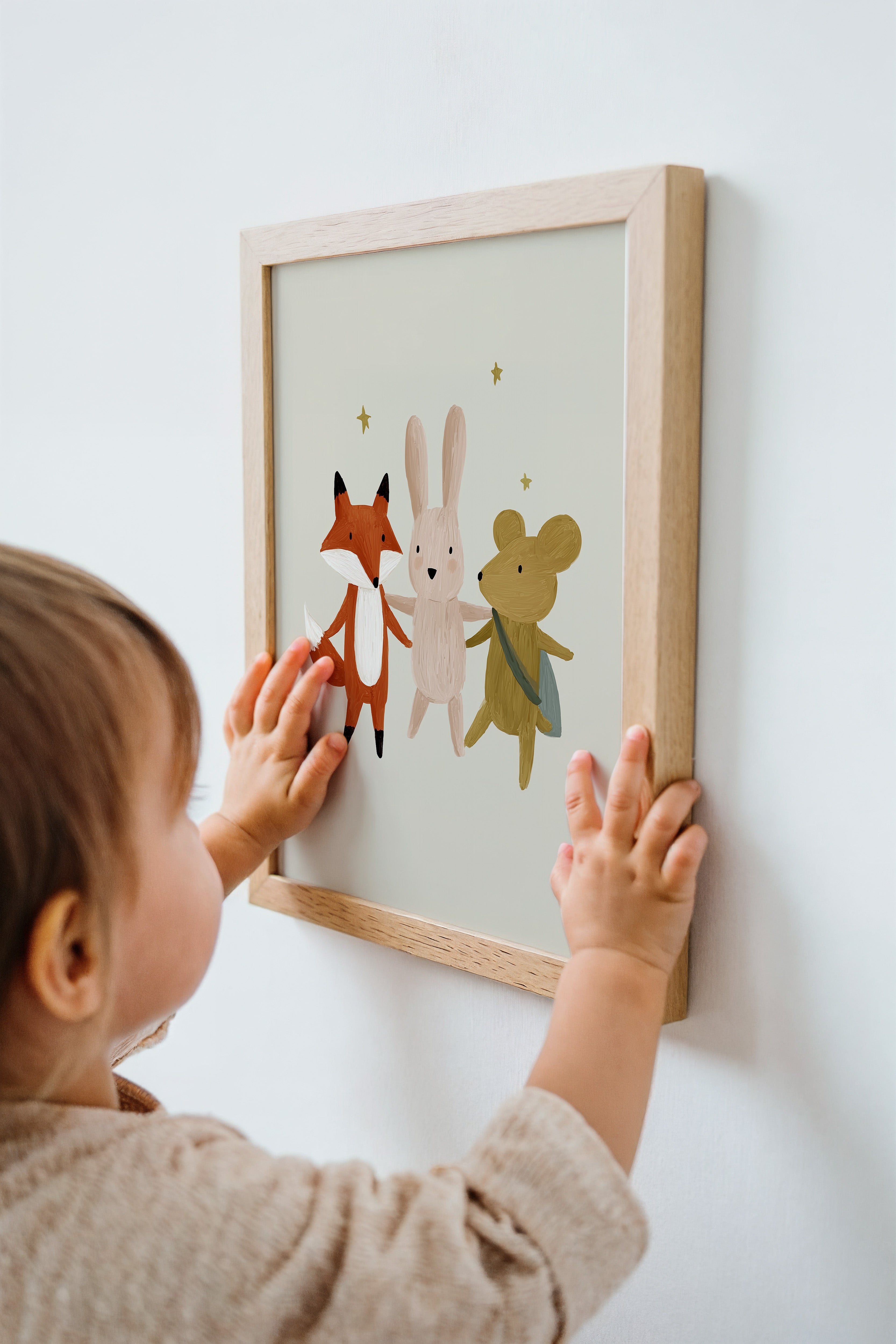 Children's room print - Animal friends