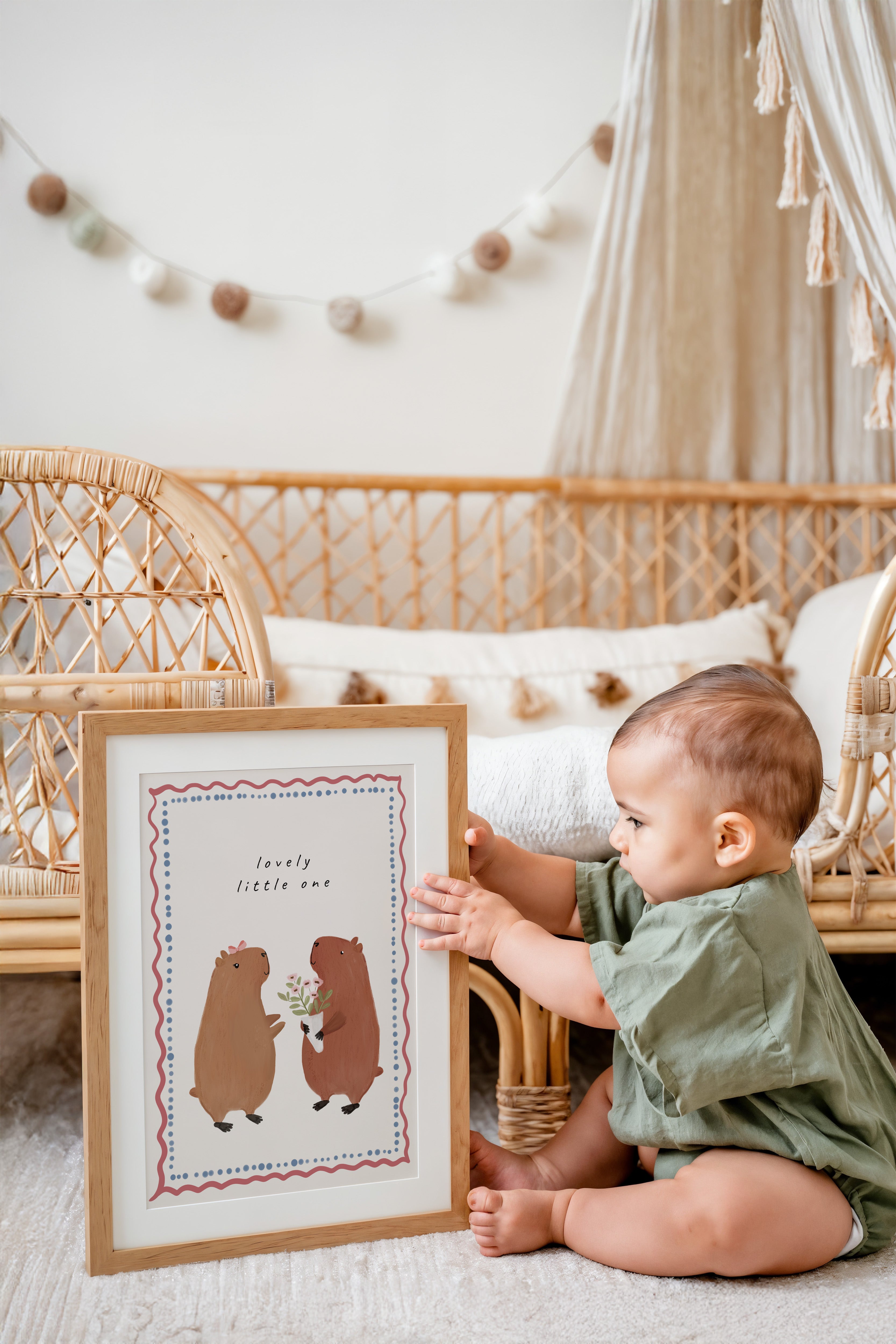 Kinderkamer print - Lovely little one