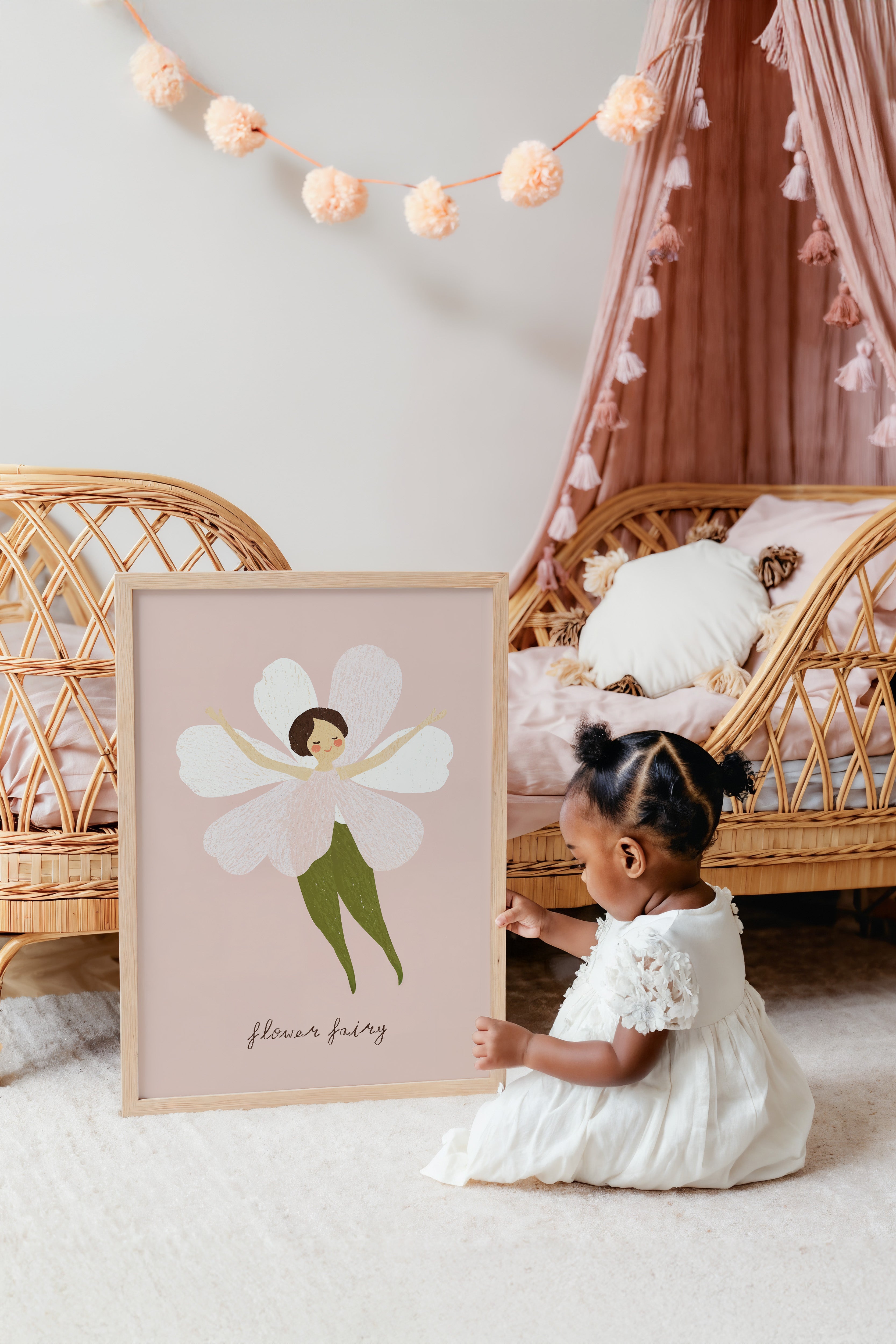 Nursery print - Flower fairy