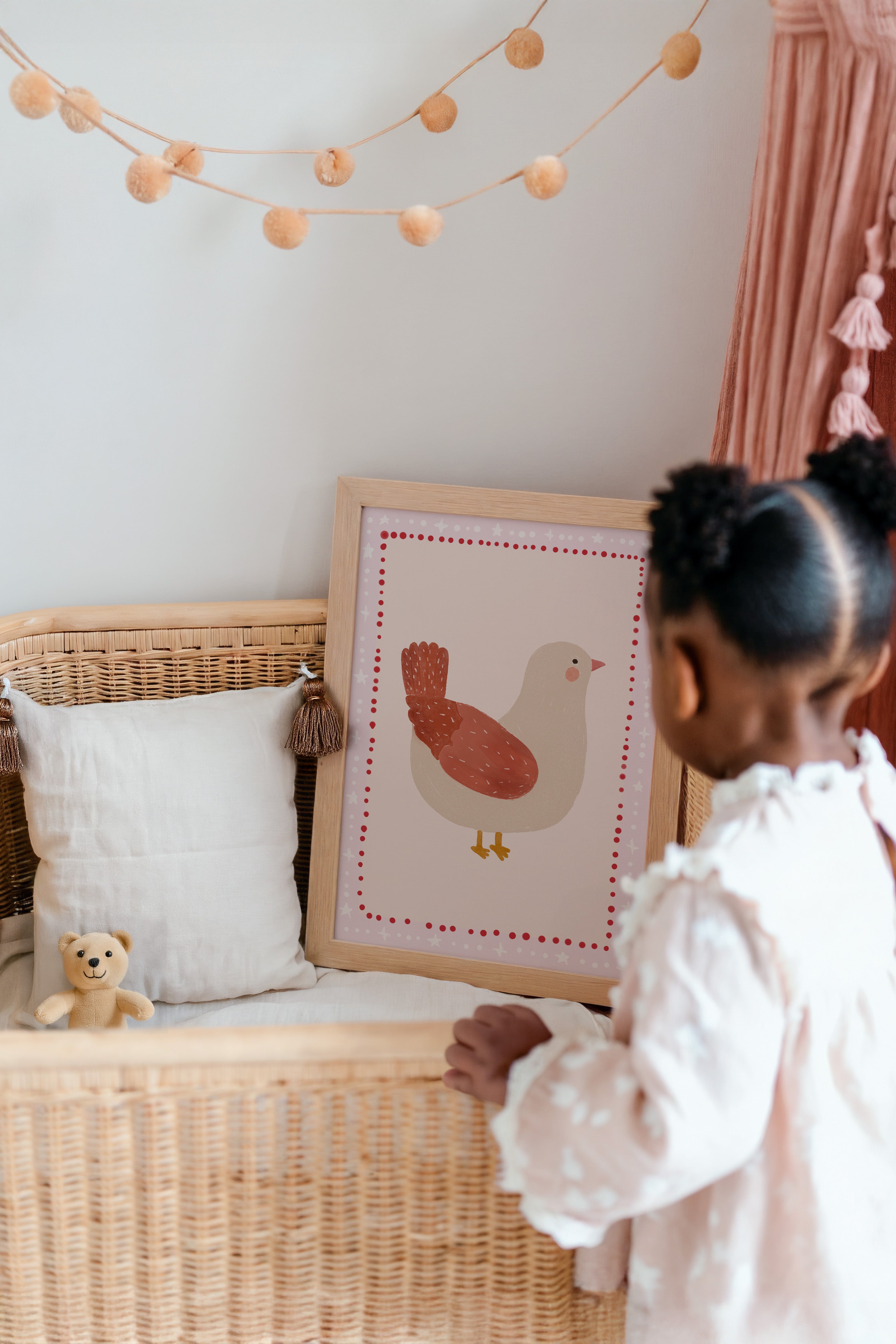 Children's room print – Happy Chicken
