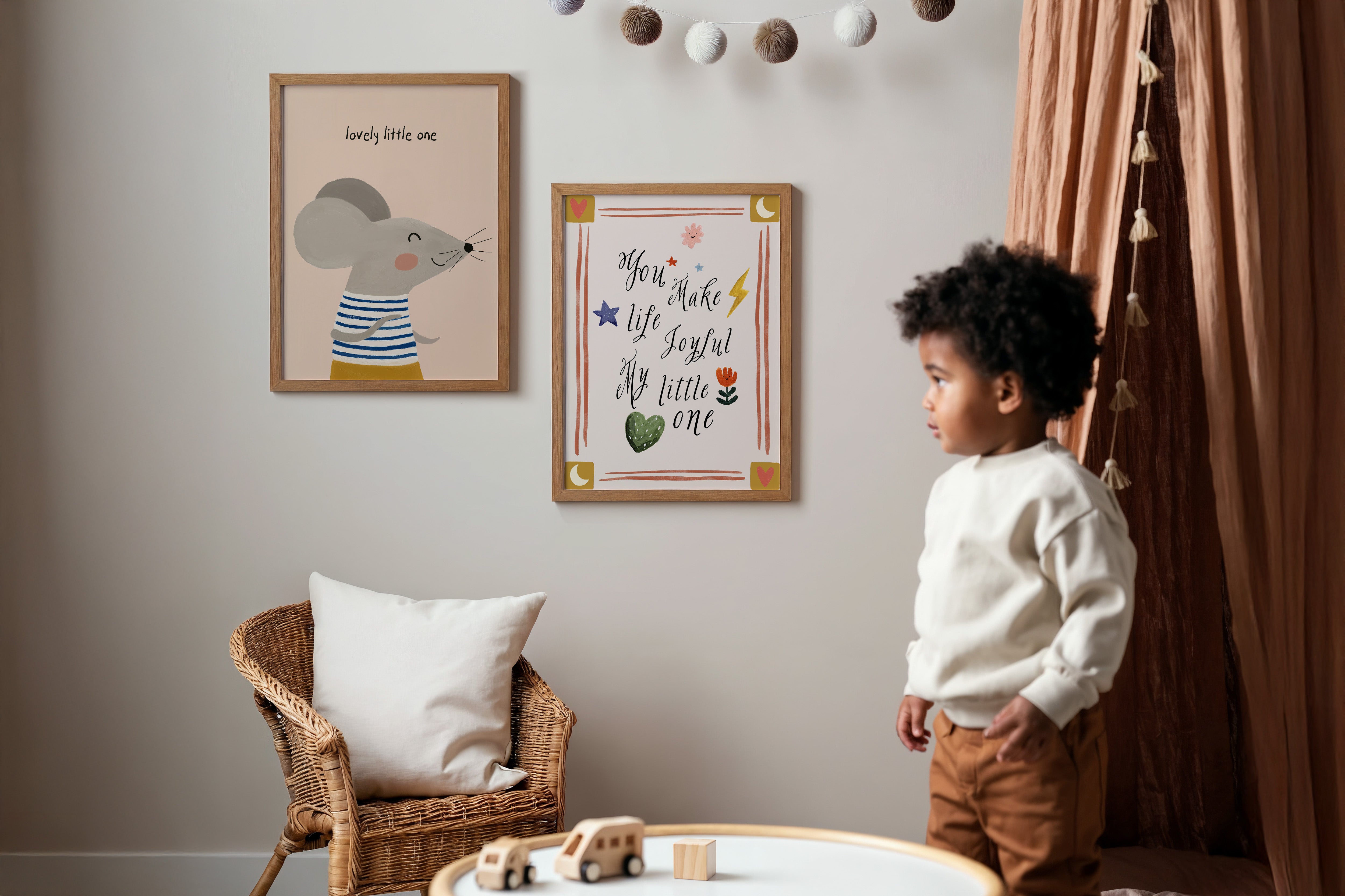 Kinderkamer print - Lovely little one