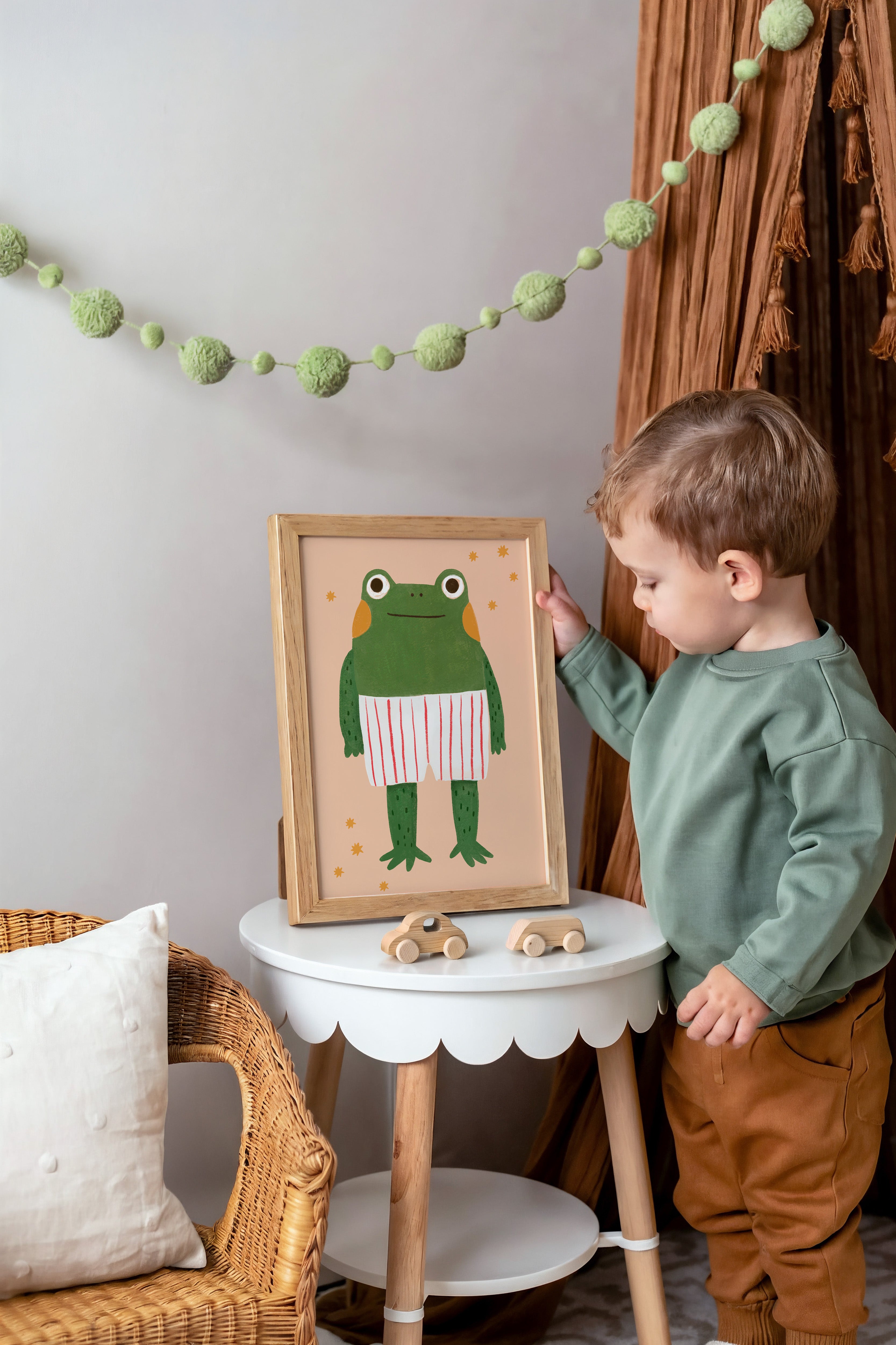 Children's room print – Funny Frog