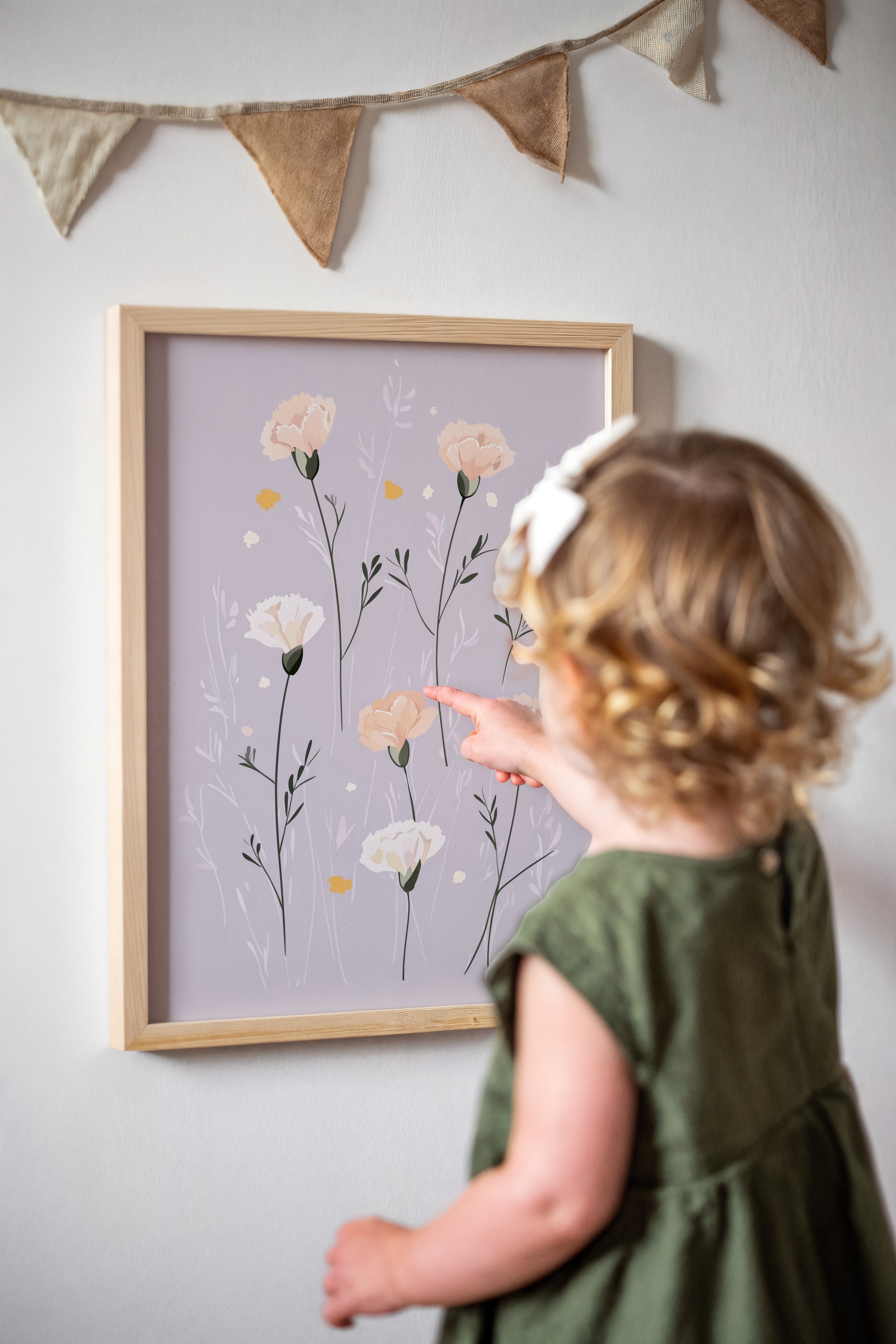 Kinderkamer print - Veldbloemen
