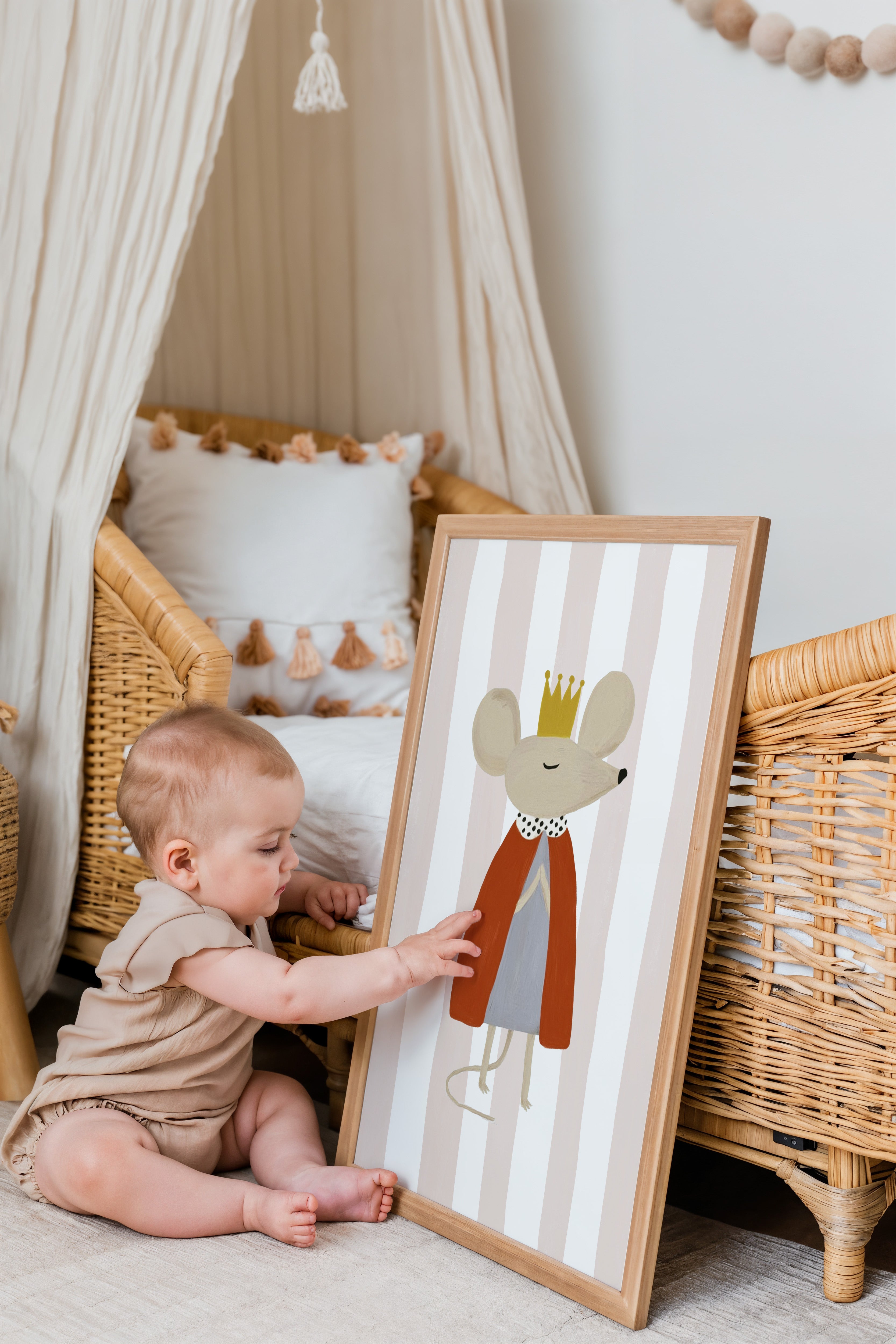 Children's room print - King Mouse