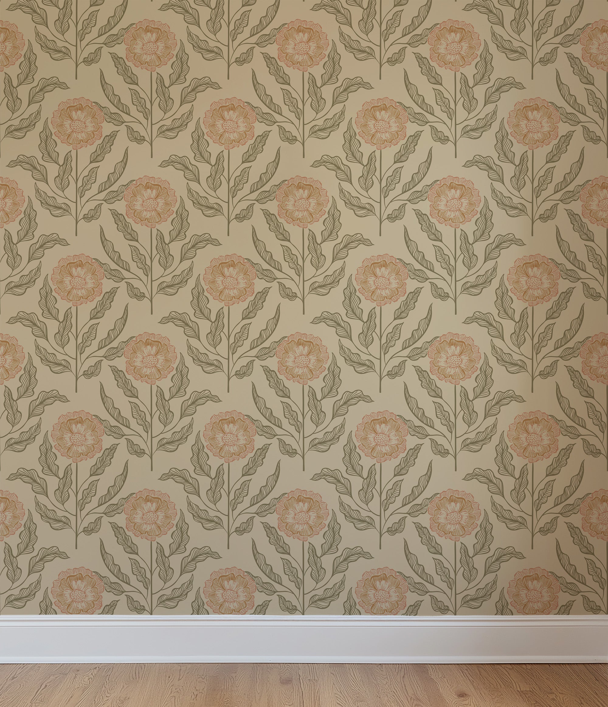Wallpaper Sunset Flowers - honey dust