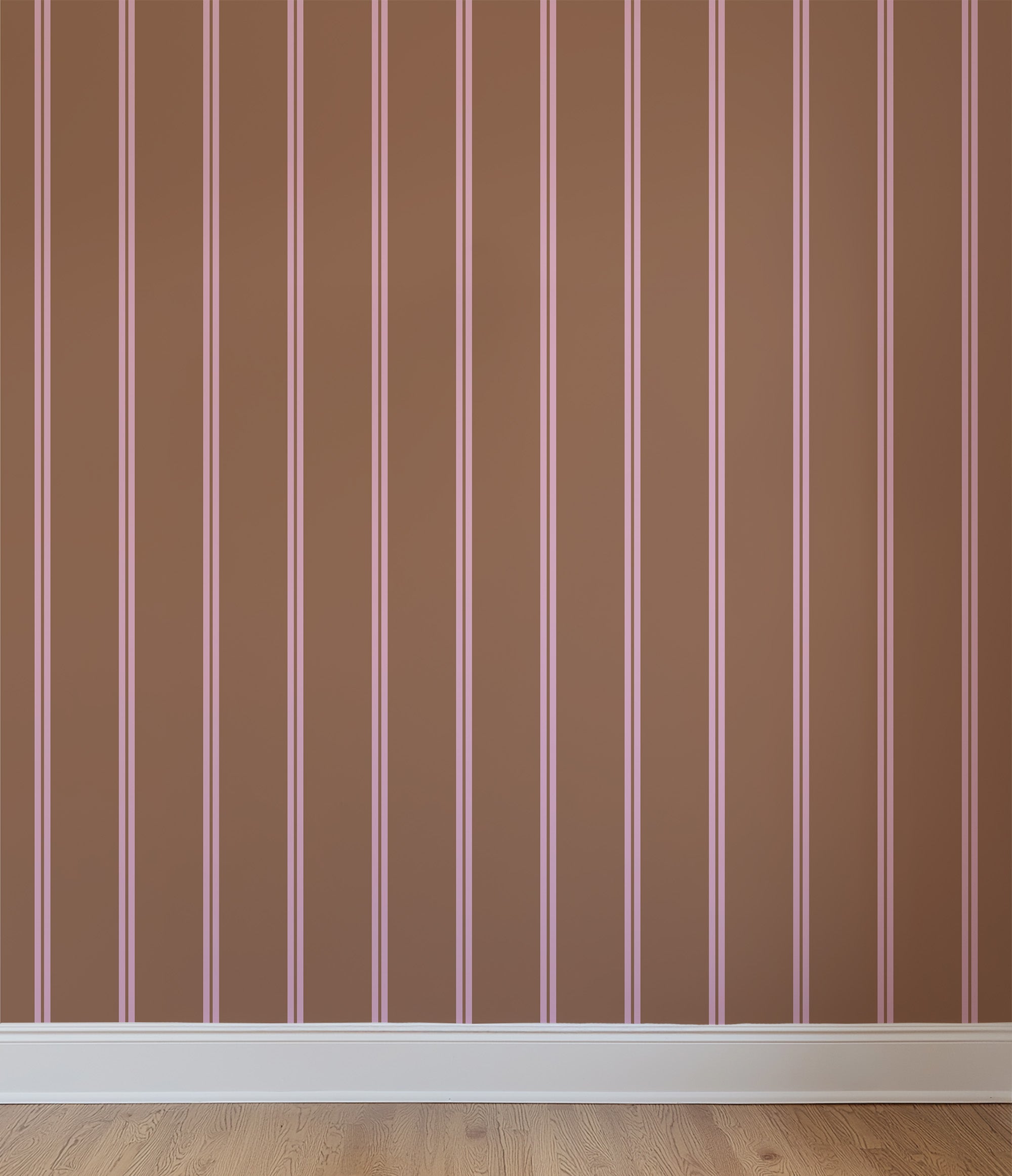 Behang Twisty Twins - chocolate