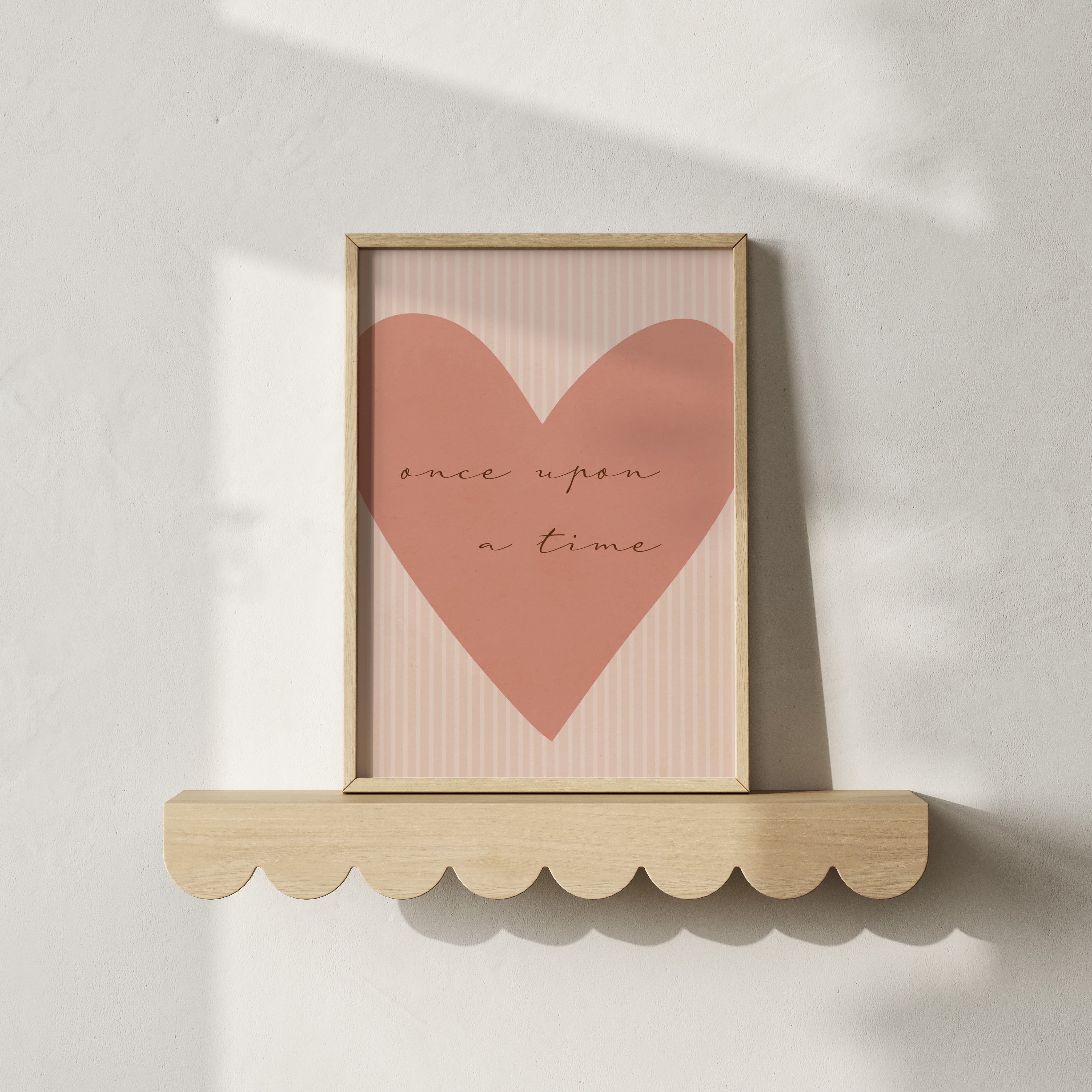 Children's room poster - Once upon a time | heart