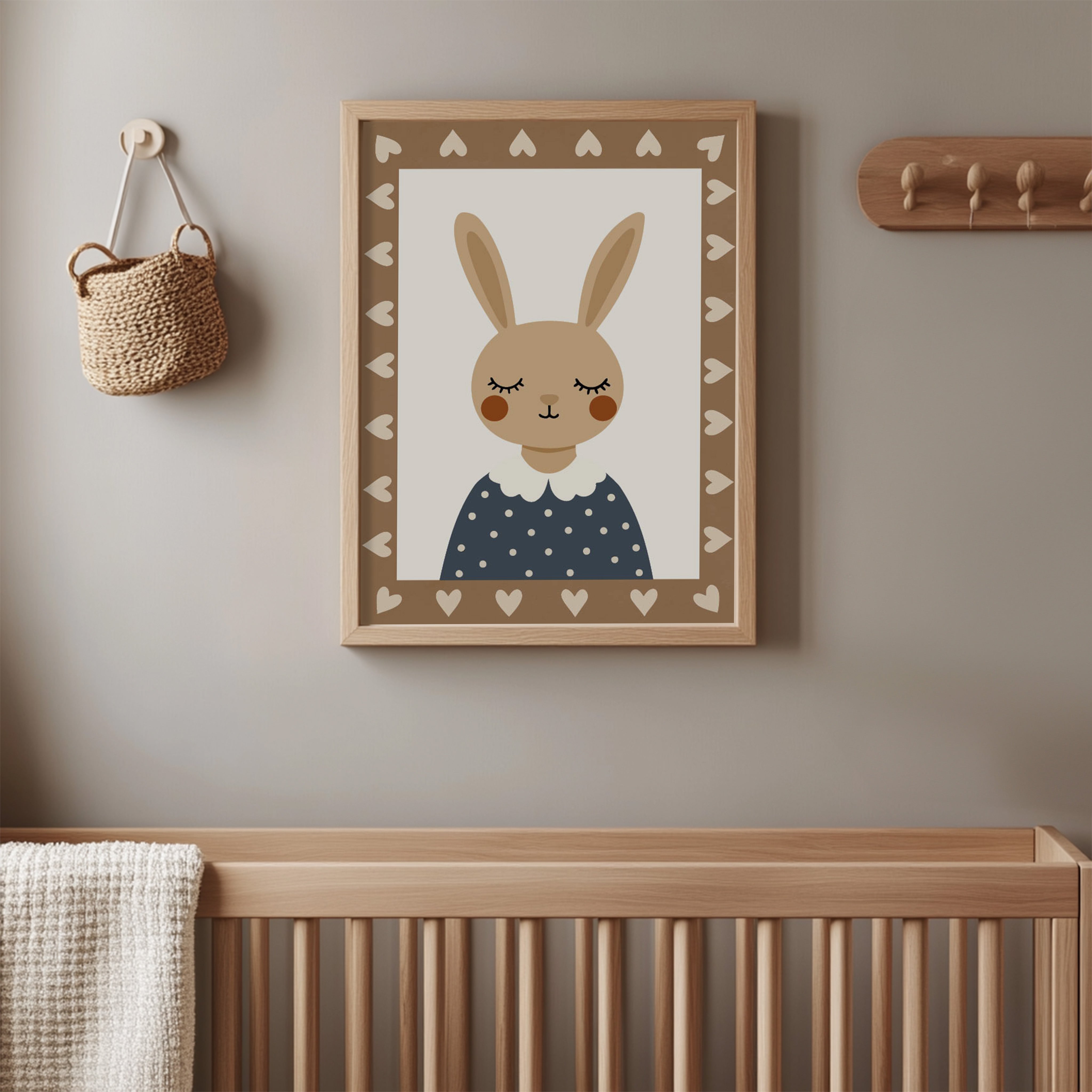 Children's room poster – Sweet bunny | brown