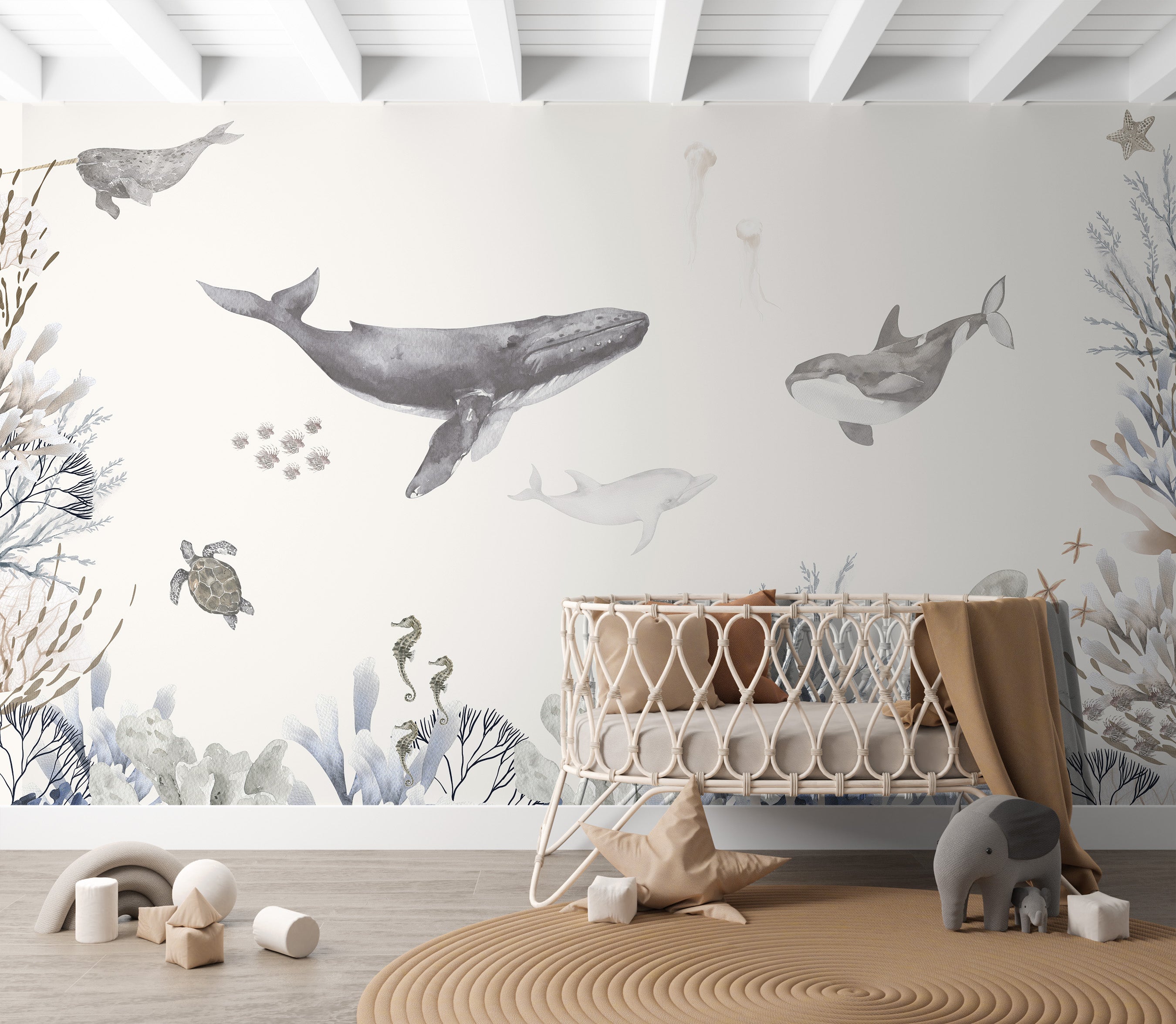 Collagebehang Under the Sea (aanbieding)
