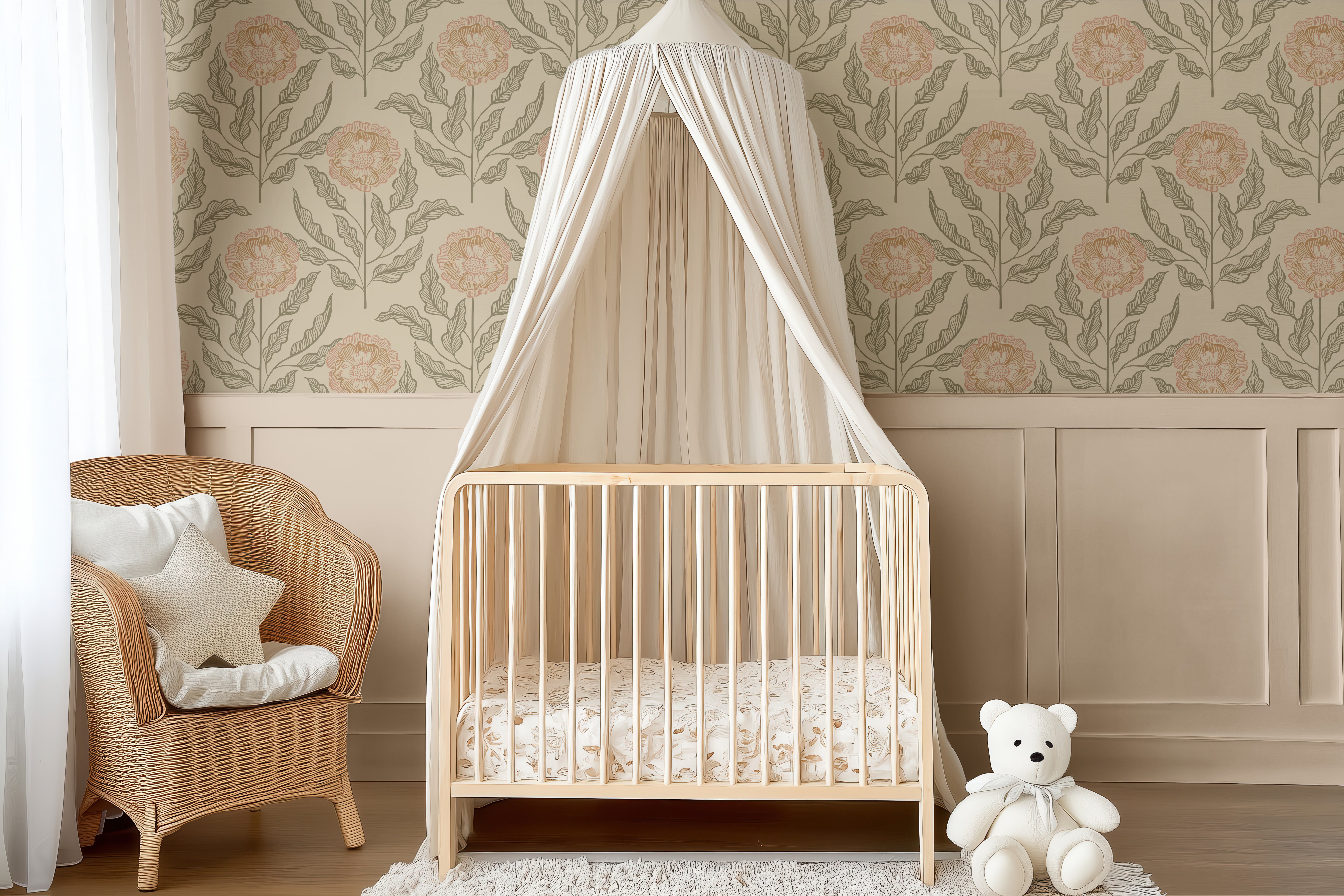 Wallpaper Sunset Flowers - honey dust