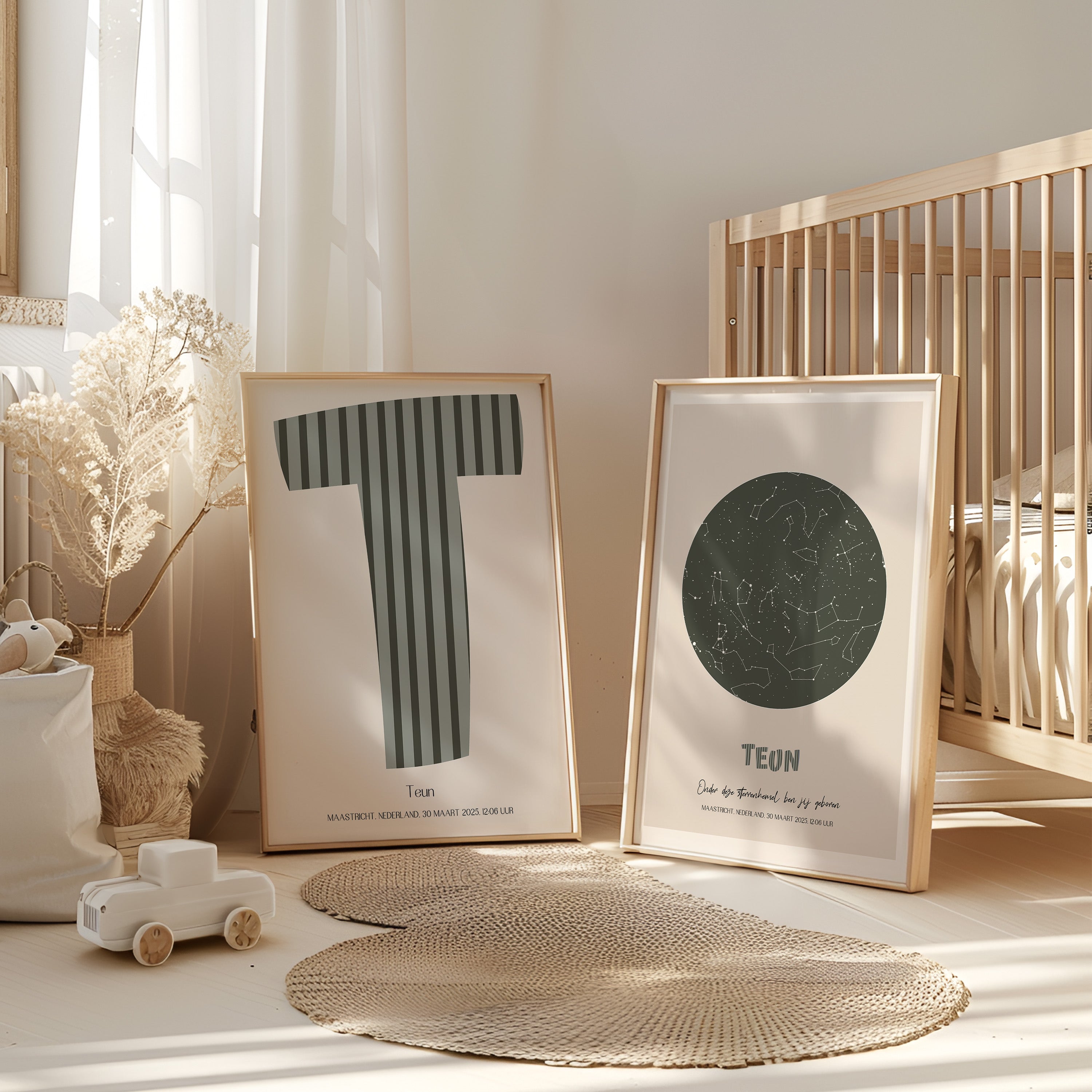 Sterrenhemel poster - KLEINE GROTE BEER | groen