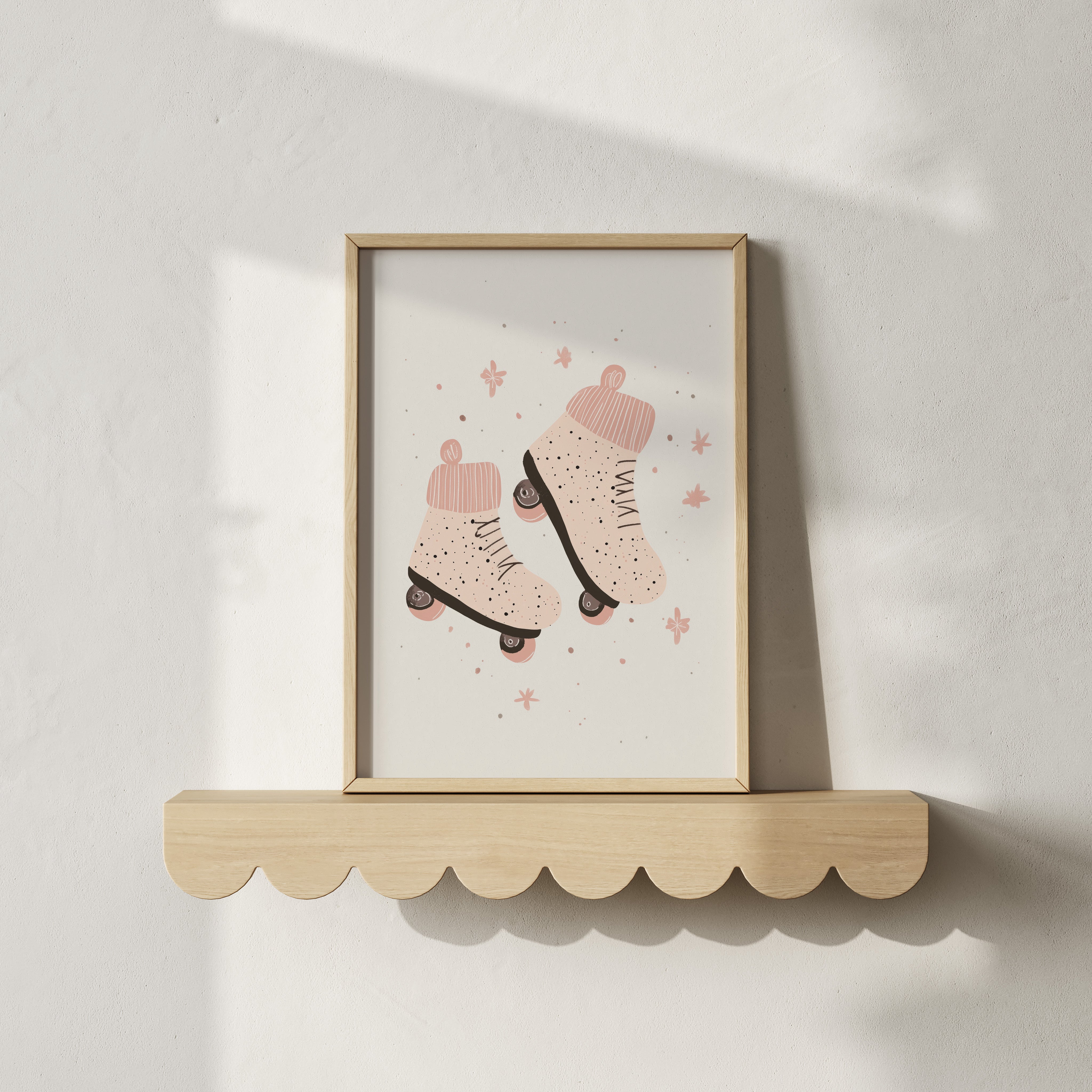 Kinderkamer print - Rollerskates