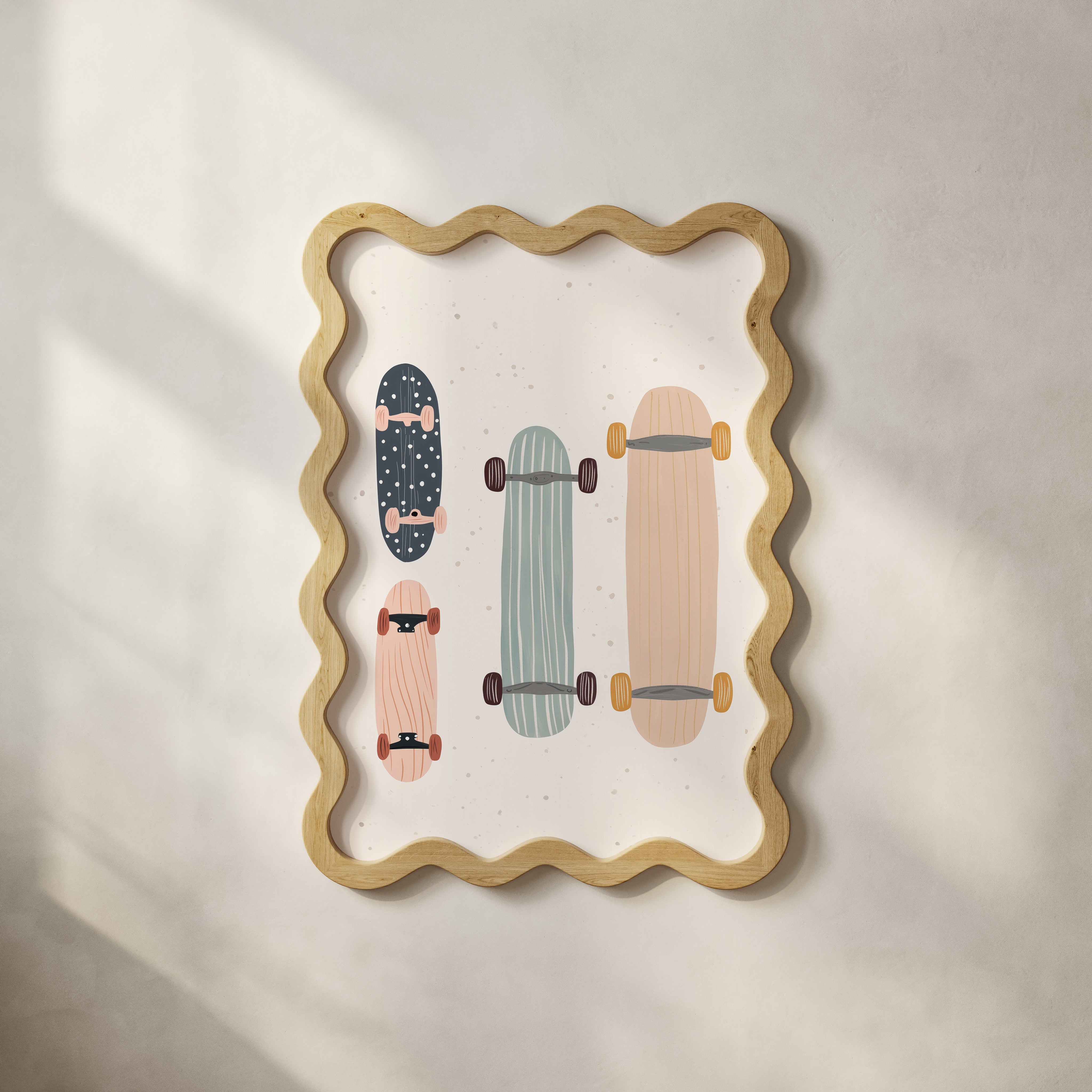 Kinderkamer print - Skateboards