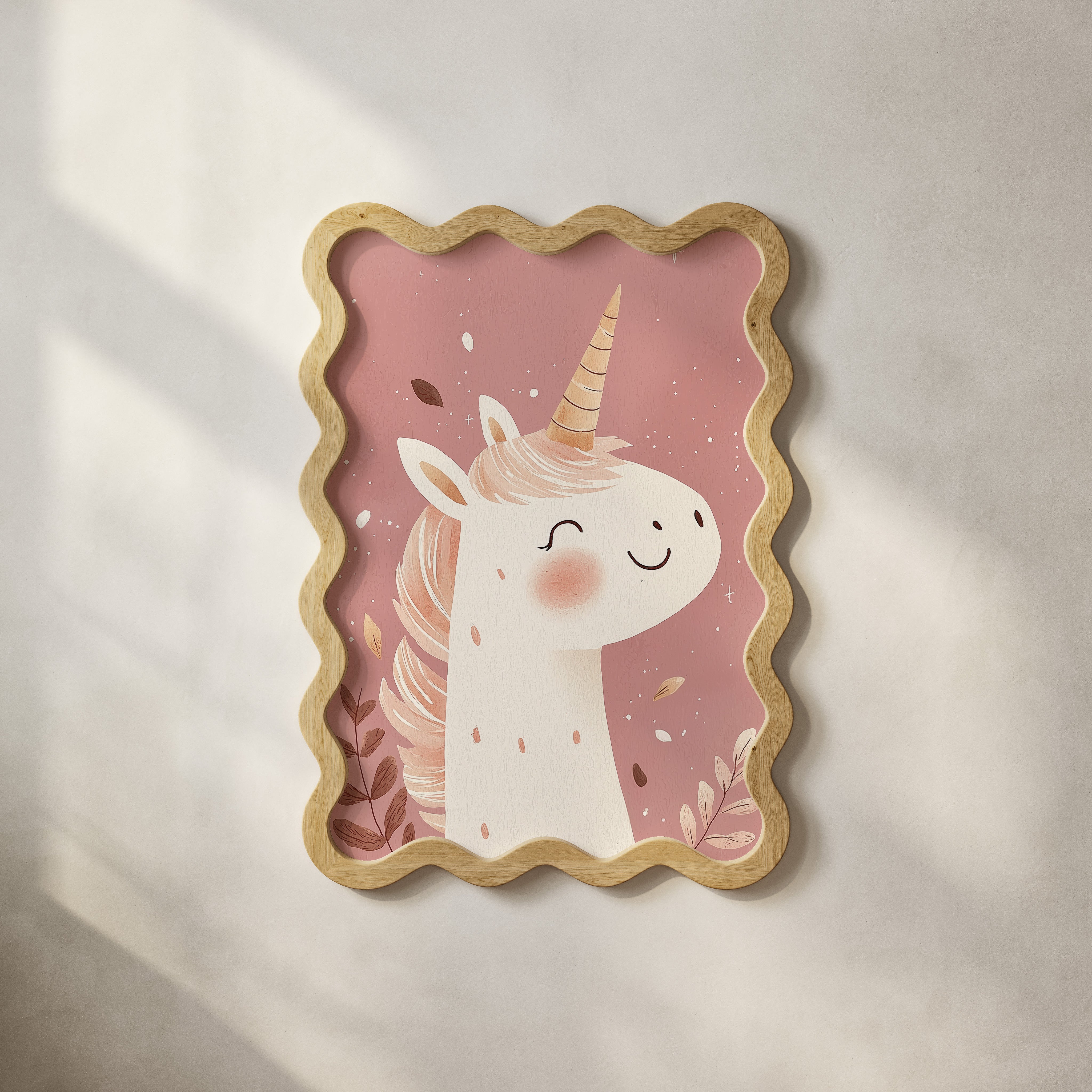 Kinderkamer print - Happy Unicorn