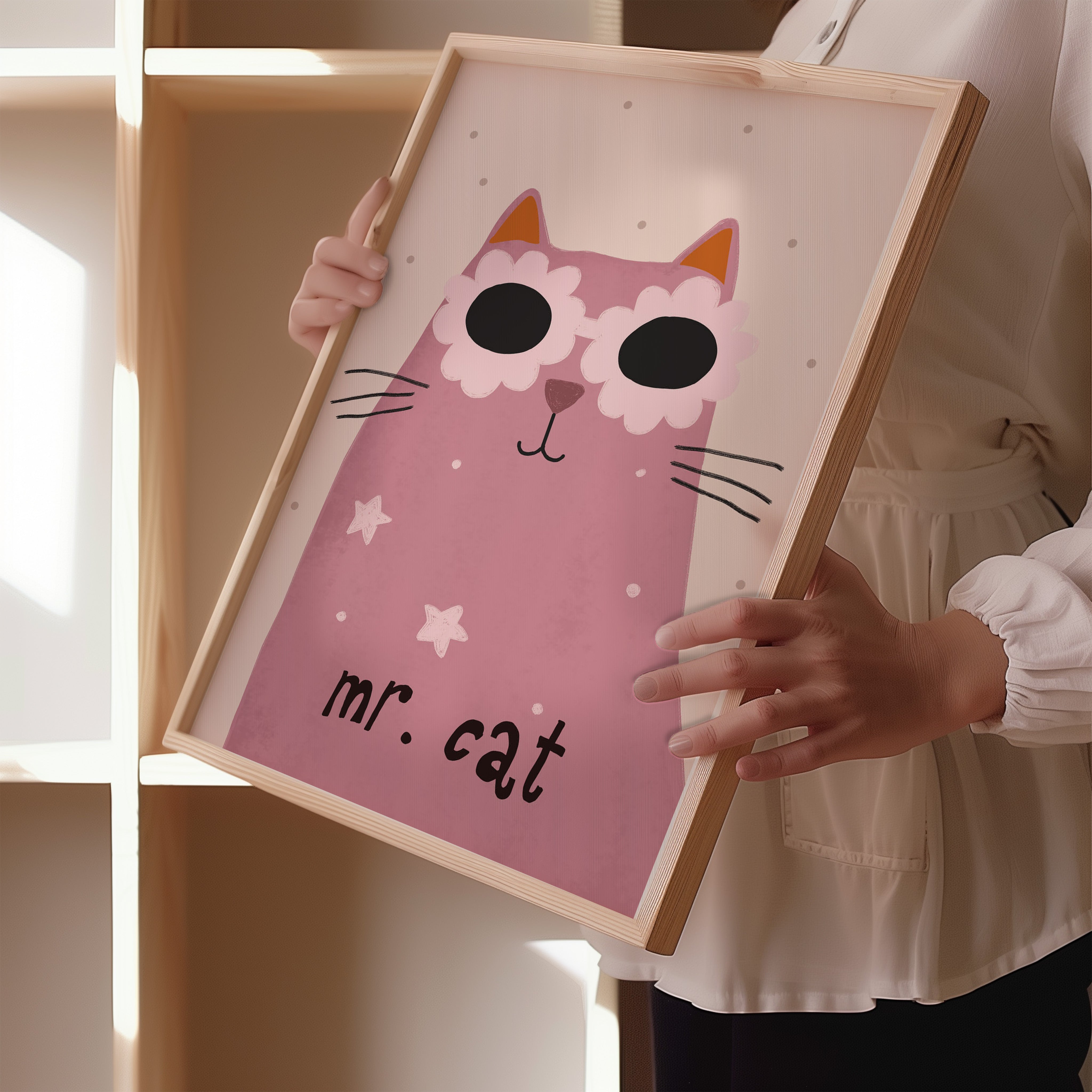 Kinderkamer print - Mr. Cat