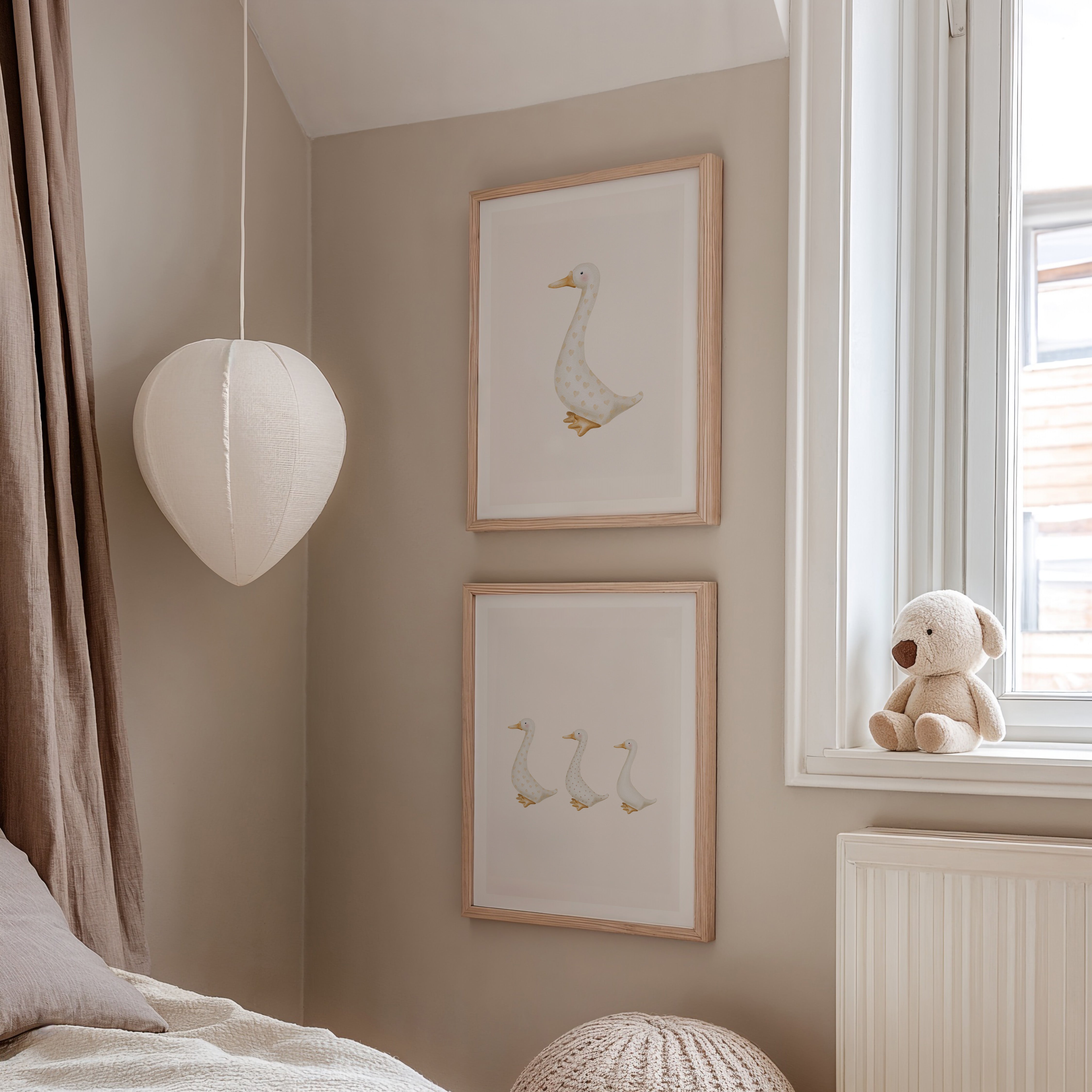 Nursery poster - Geese in a row | Little Beginnings