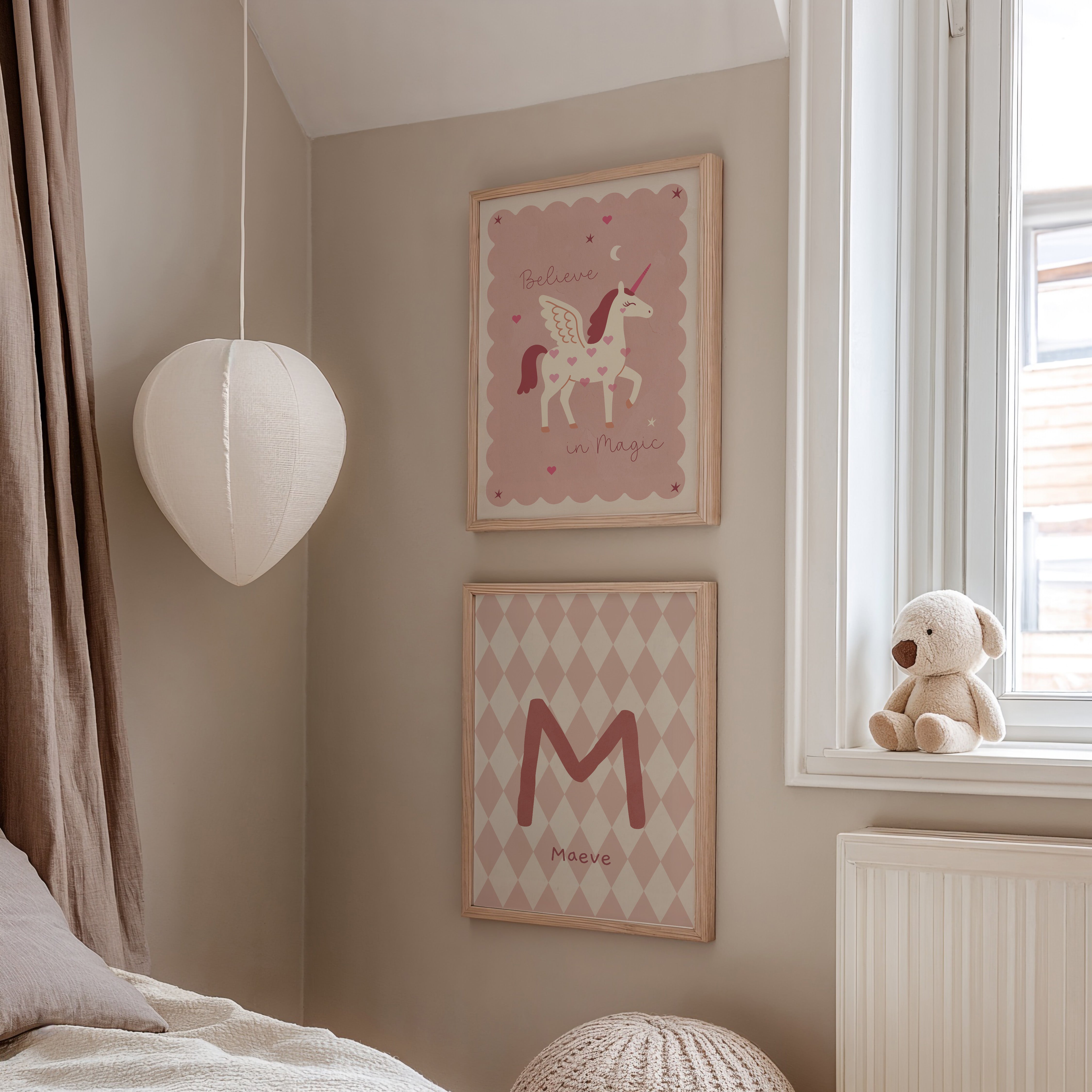 Kinderkamer poster - Unicorn | Geloof in magie