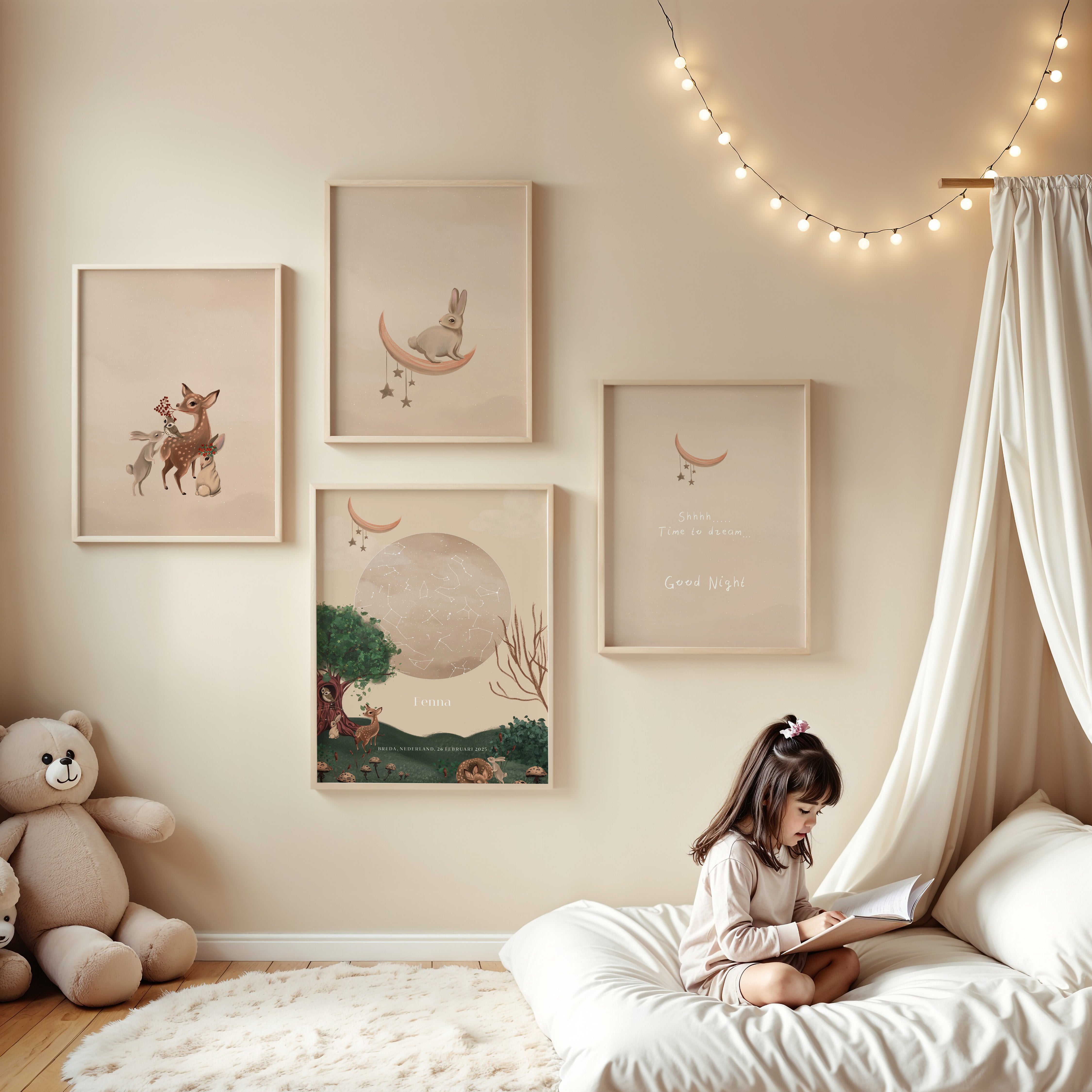 Sterrenhemel poster - Enchanted Forest