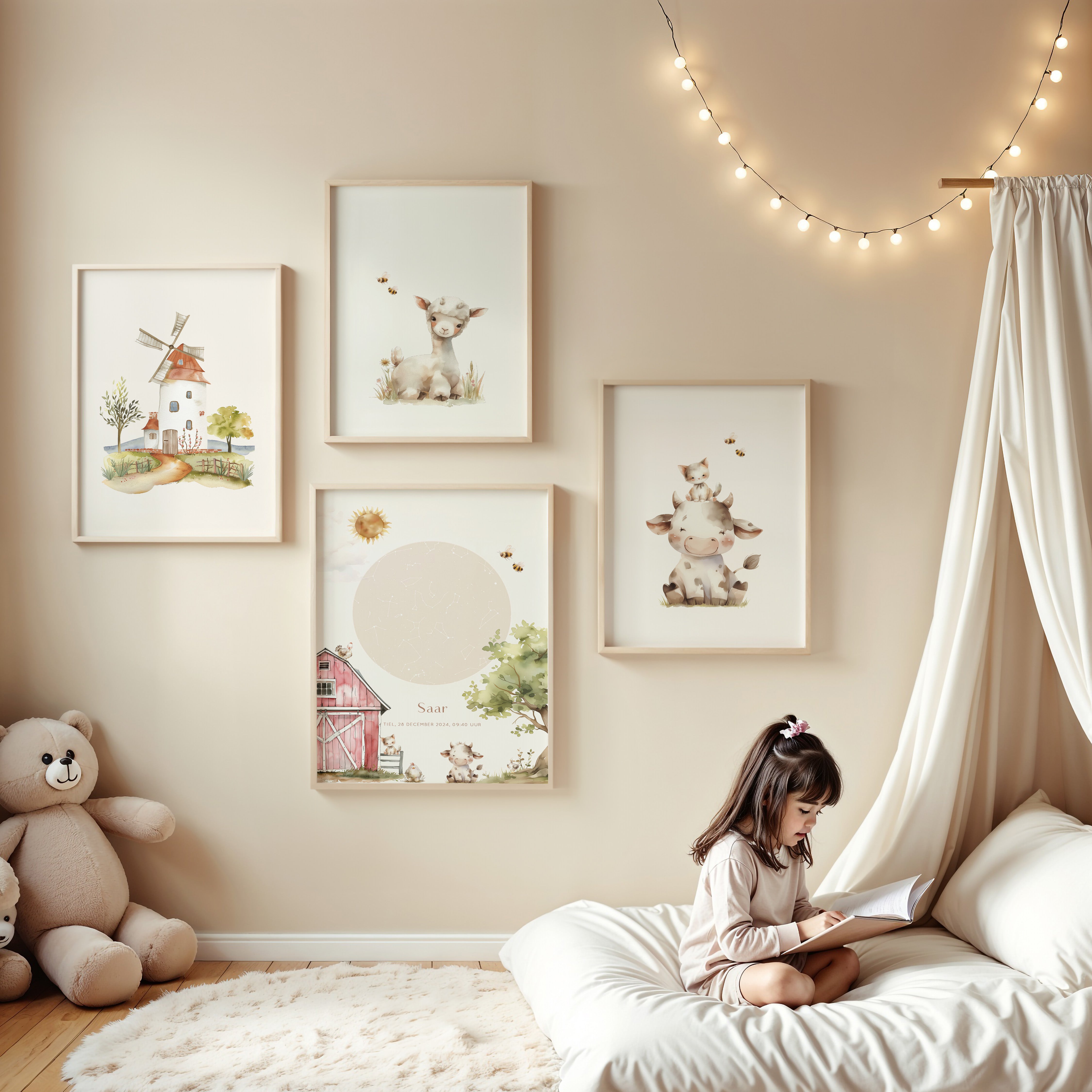 Kinderkamer poster - Molen | Boerderij