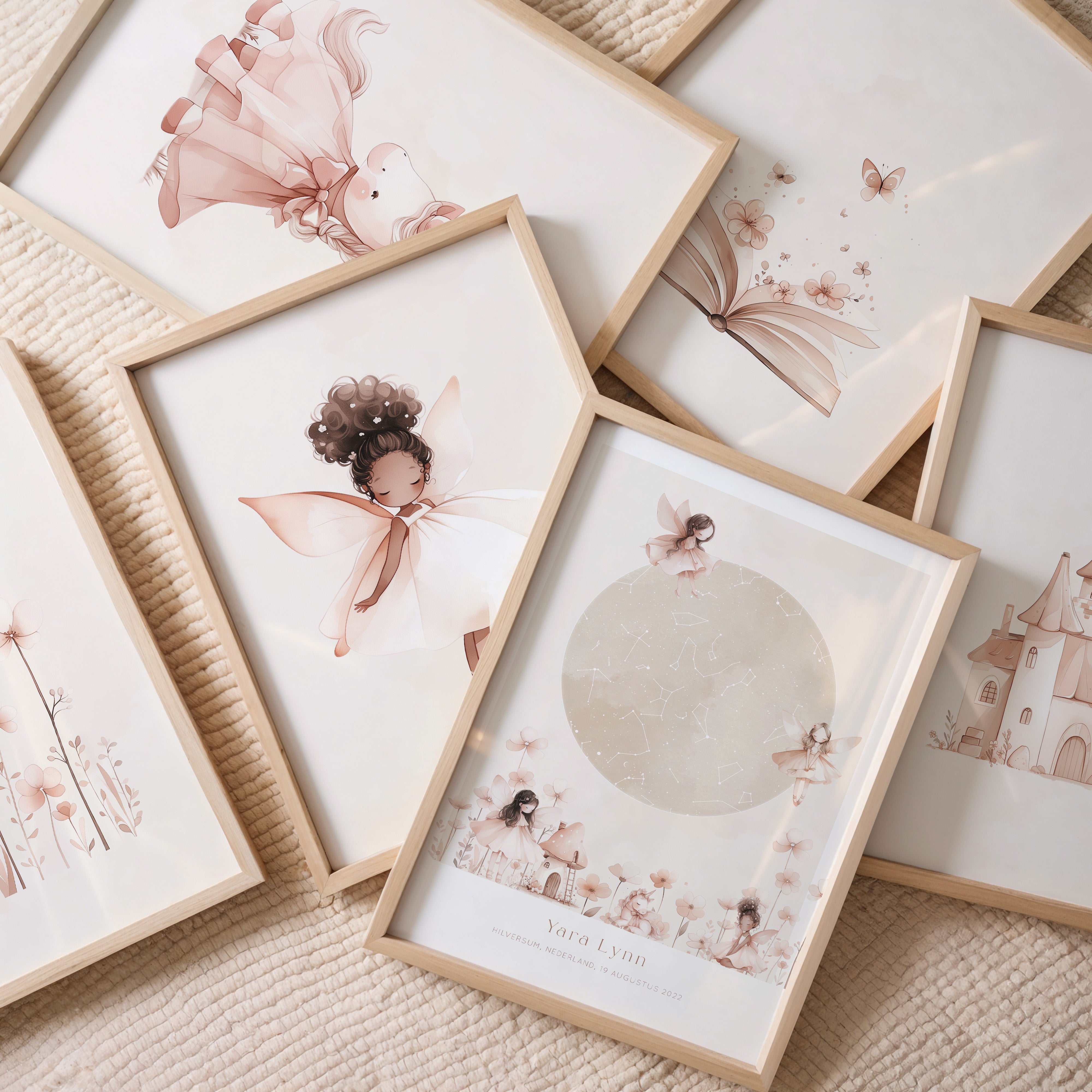 Children's room poster - Flowers | Unicorns &amp; Fairies