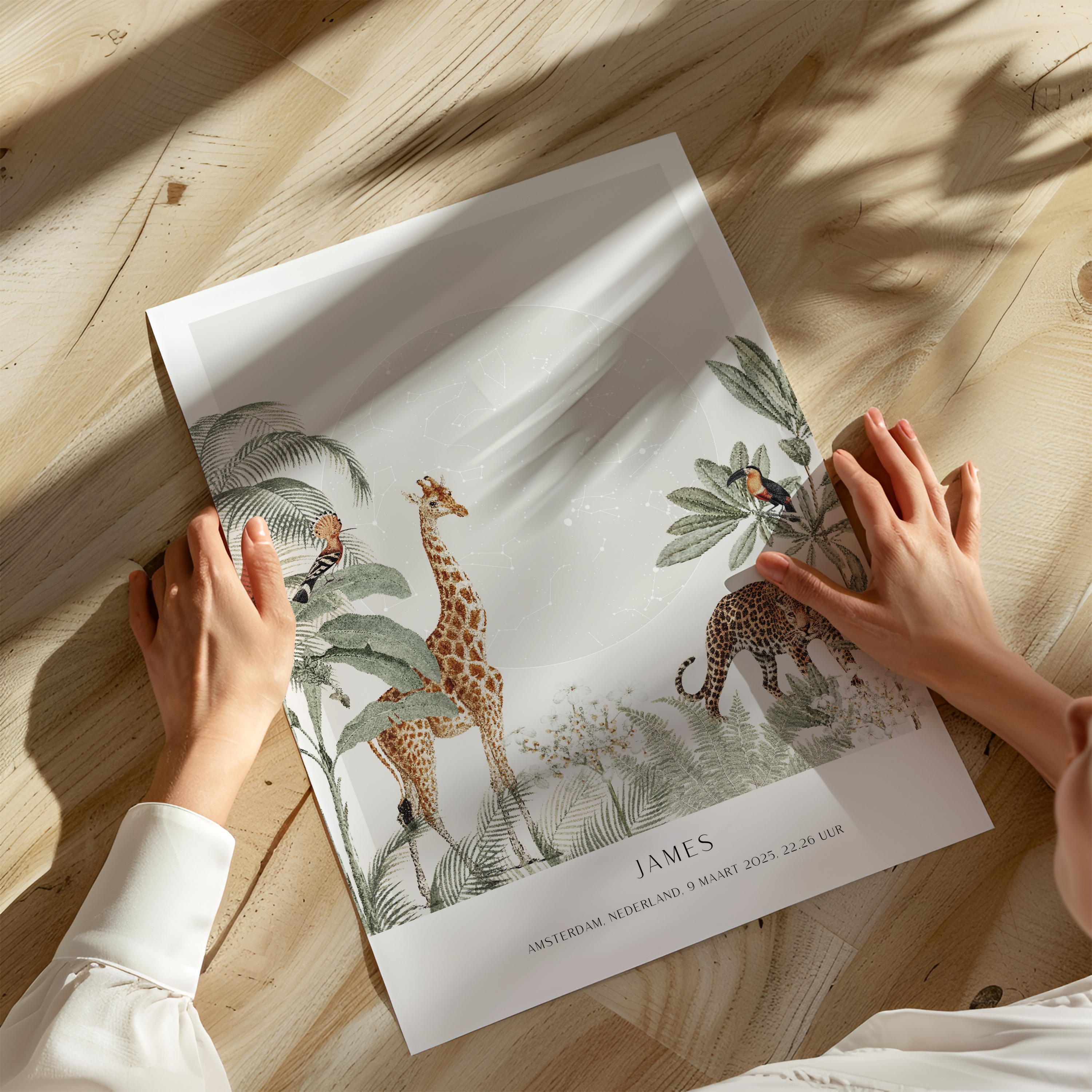 Starry sky poster | Tropical jungle 