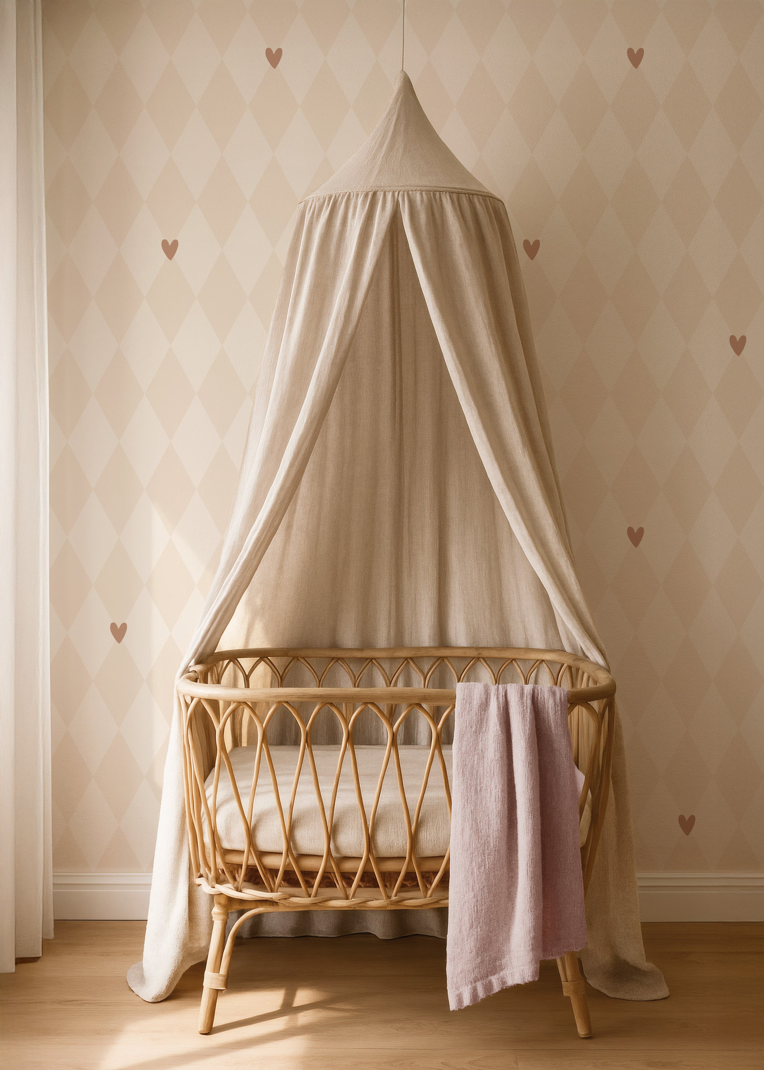 Wallpaper Wiebertje - powder blush