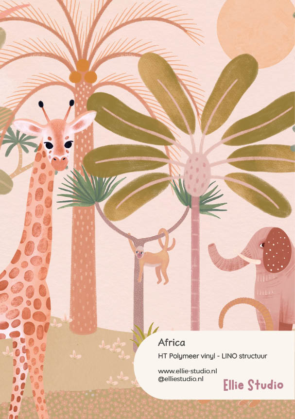 Wall sticker steel - Africa blossom