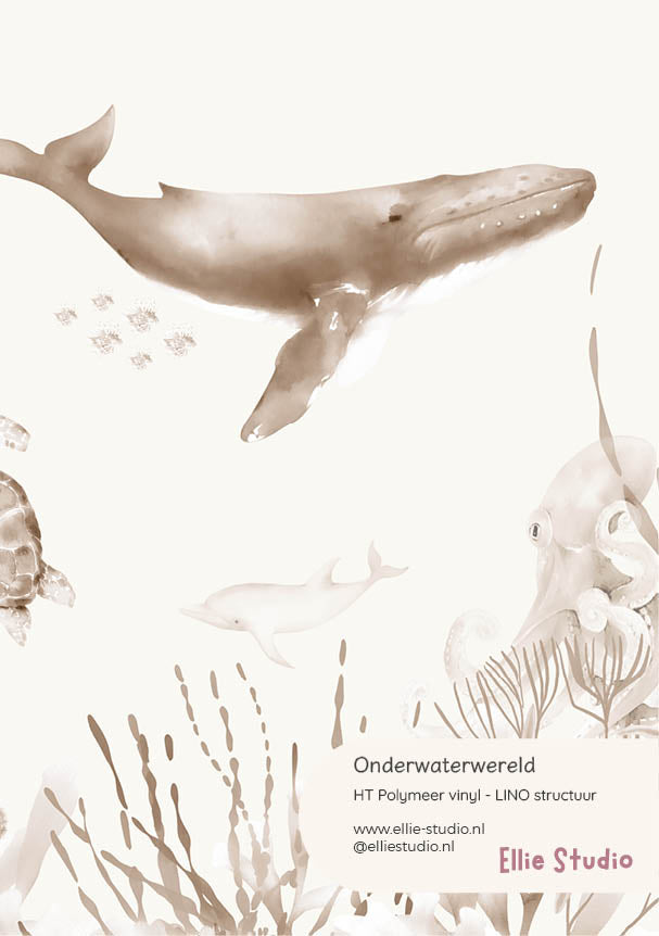 Muursticker staal - Onderwaterwereld