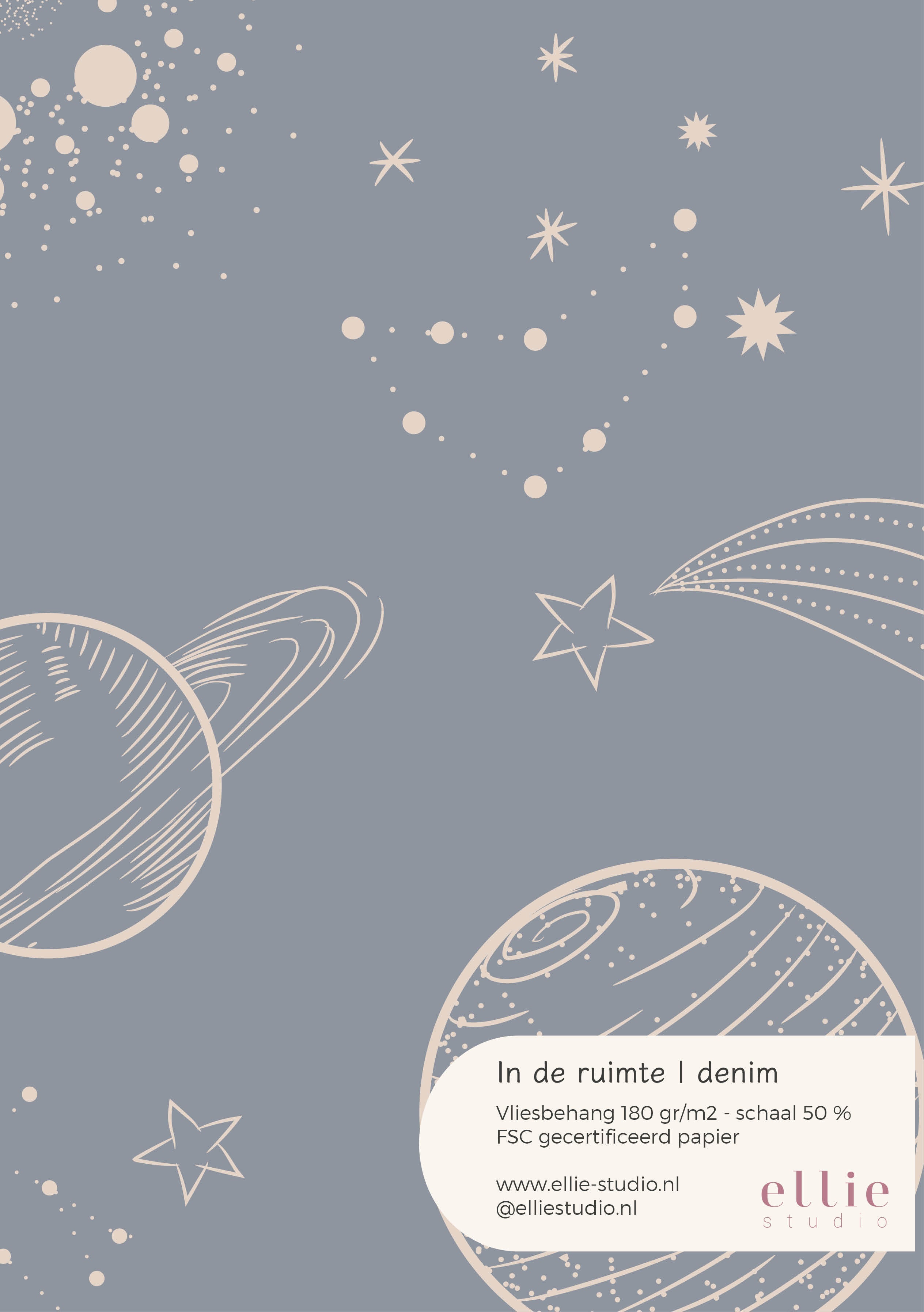 Behangstaal In de Ruimte - denim