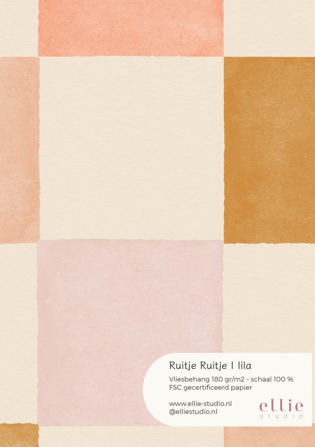 Wallpaper sample Checkered Checkered - Lilac