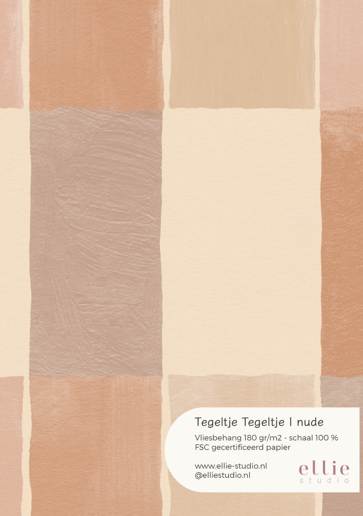 Behangstaal Tegeltje Tegeltje - Nude