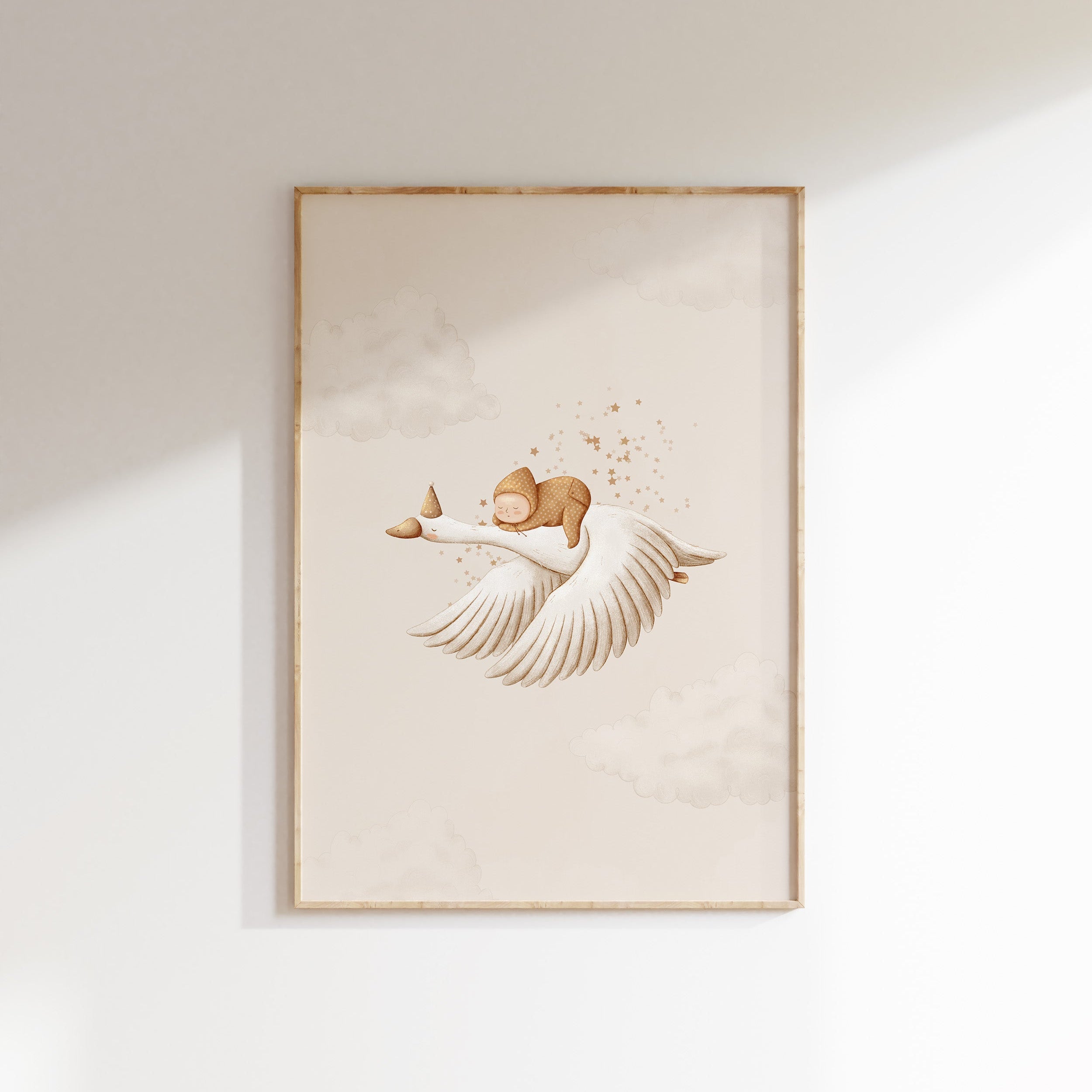 Nursery poster - Baby on a dream trip | Little Dreamers