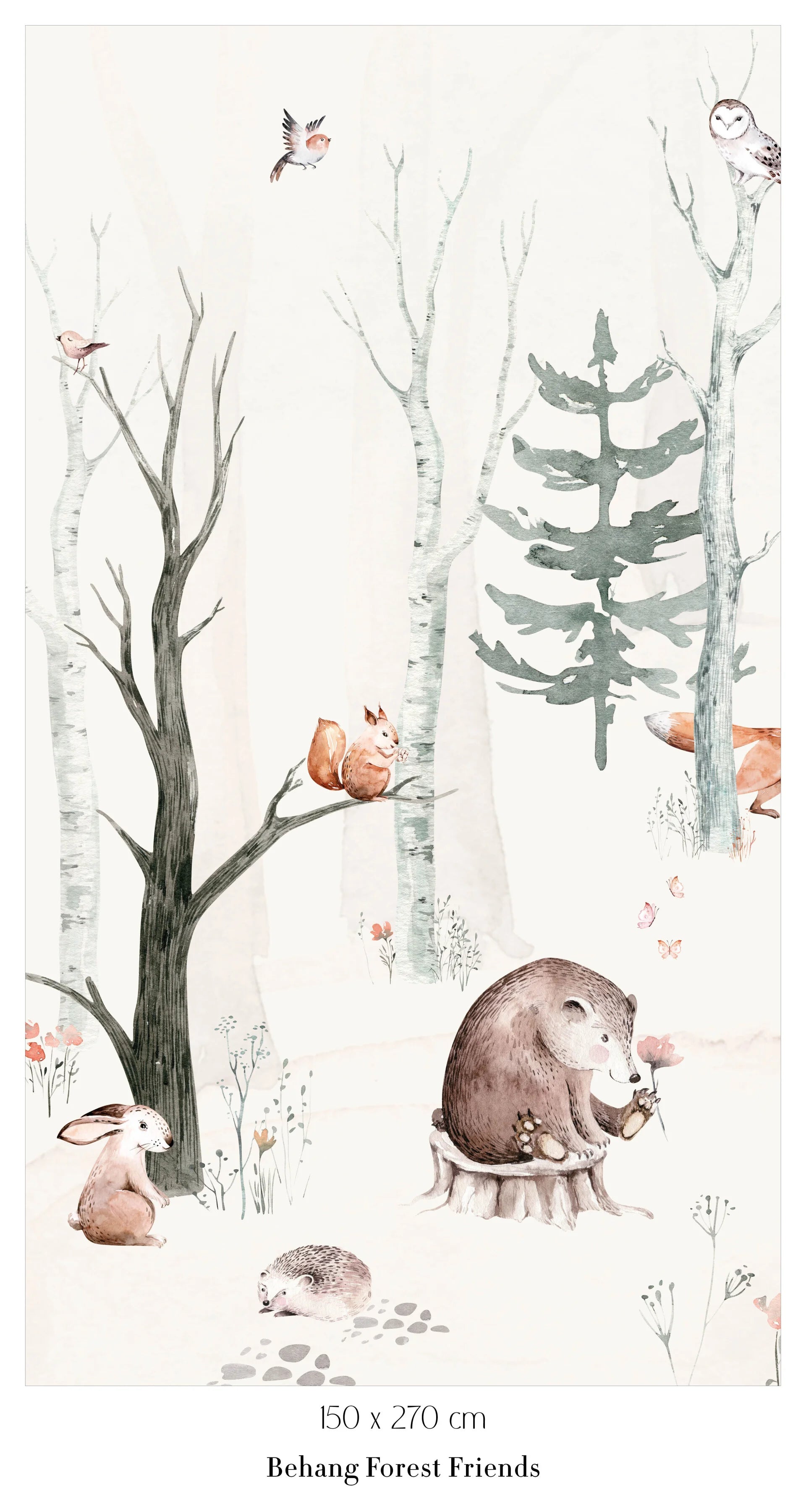 Collage wallpaper Forest Friends