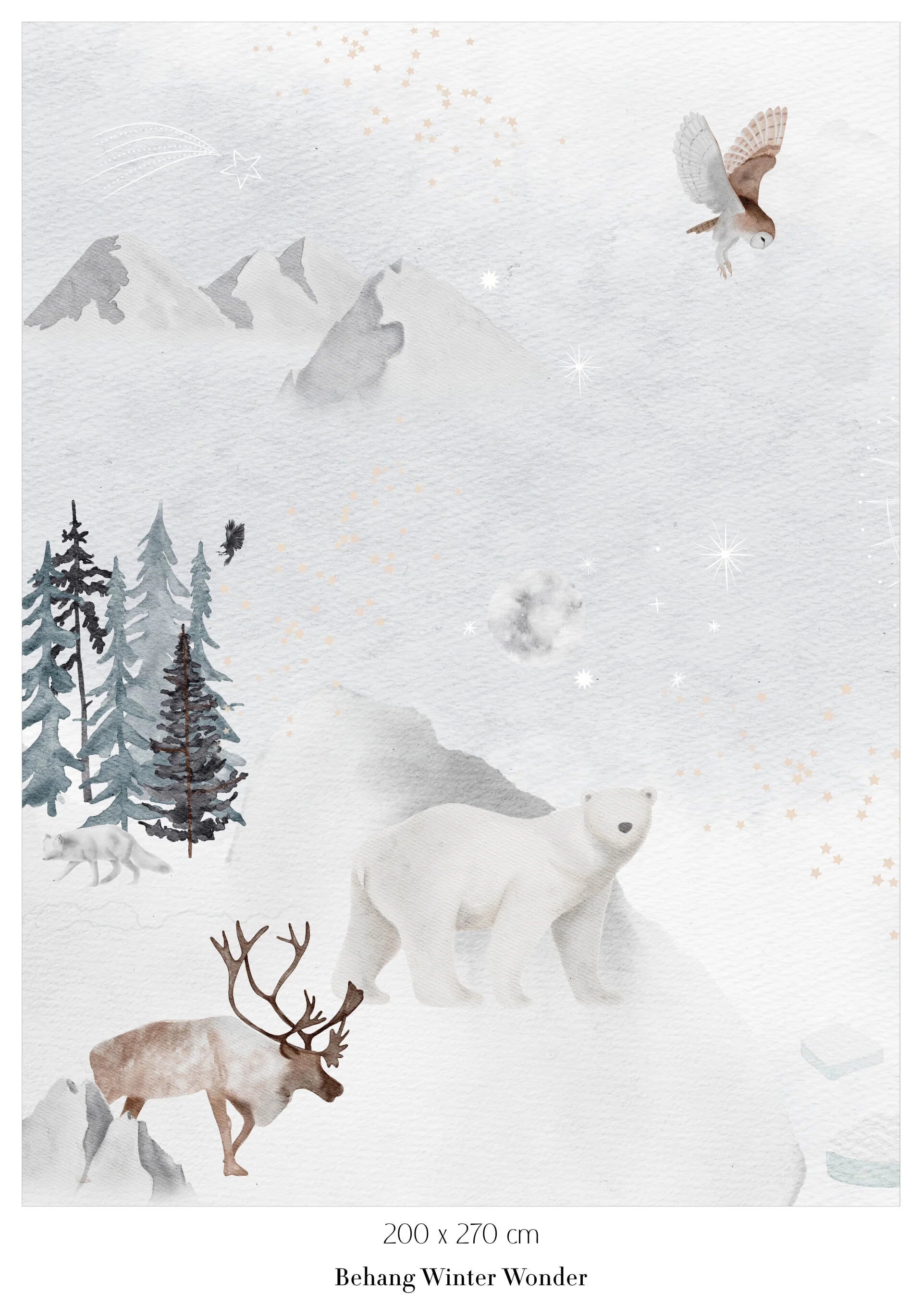 Collagebehang Winter Wonder