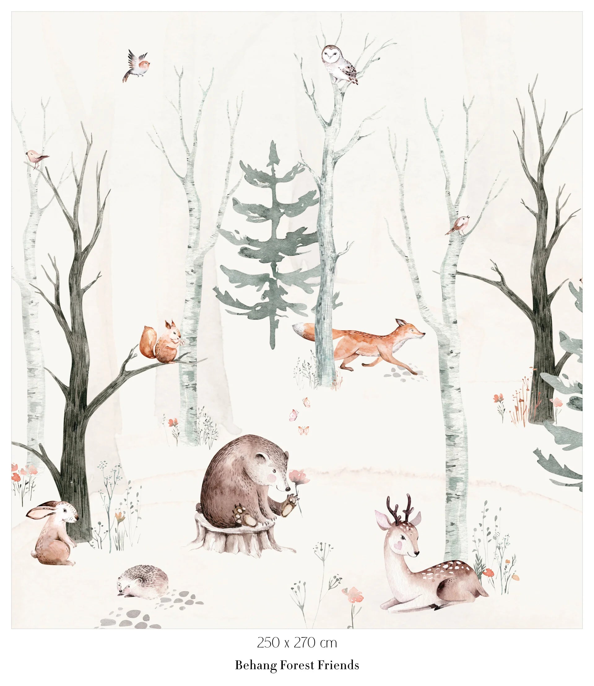 Collage wallpaper Forest Friends