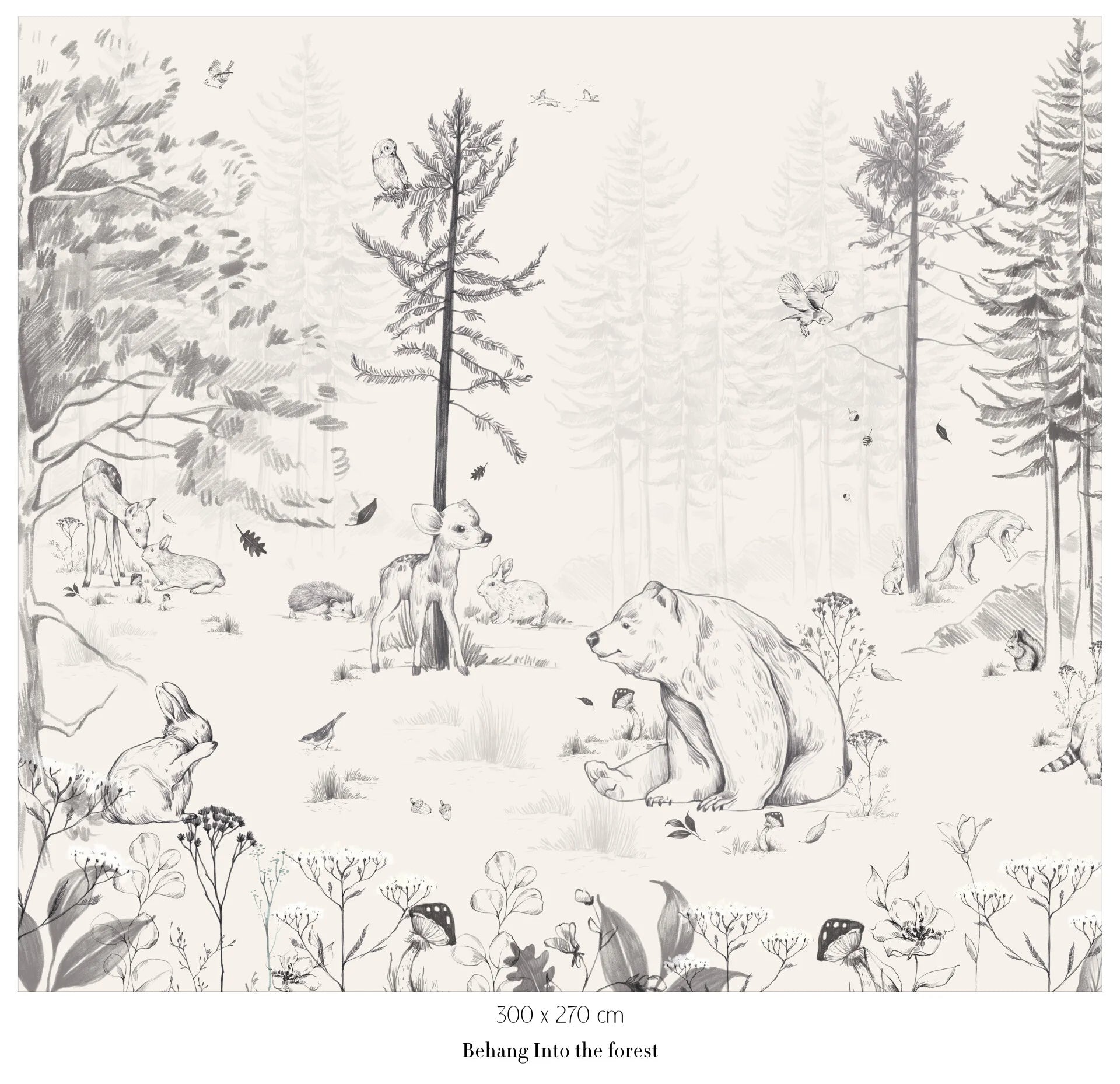 Collage wallpaper Into the Forest