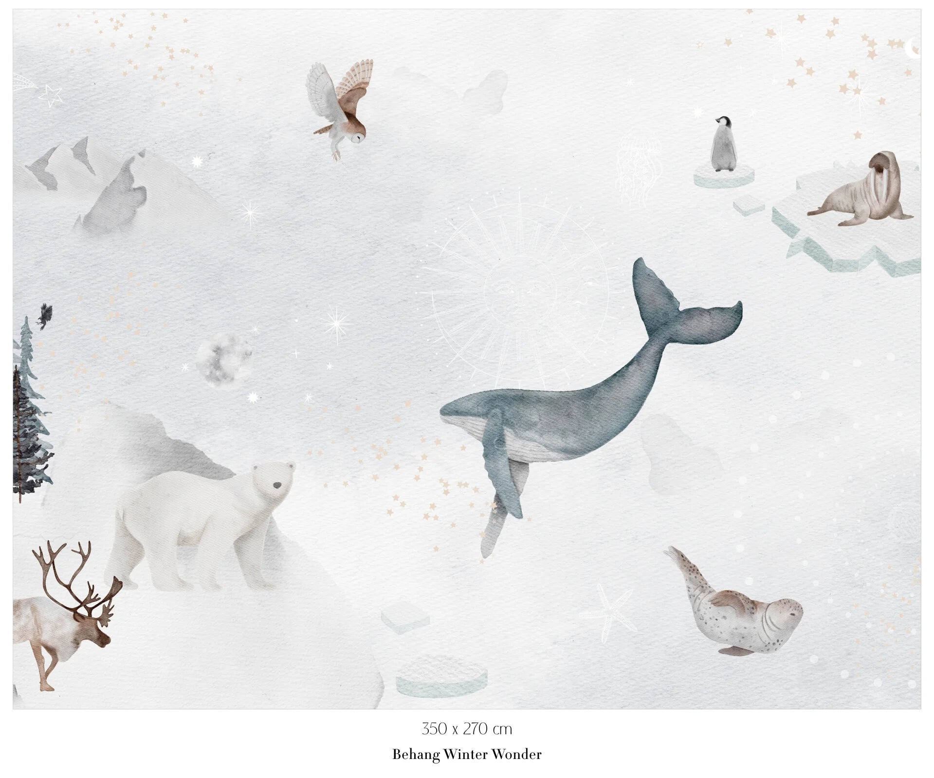 Collagebehang Winter Wonder