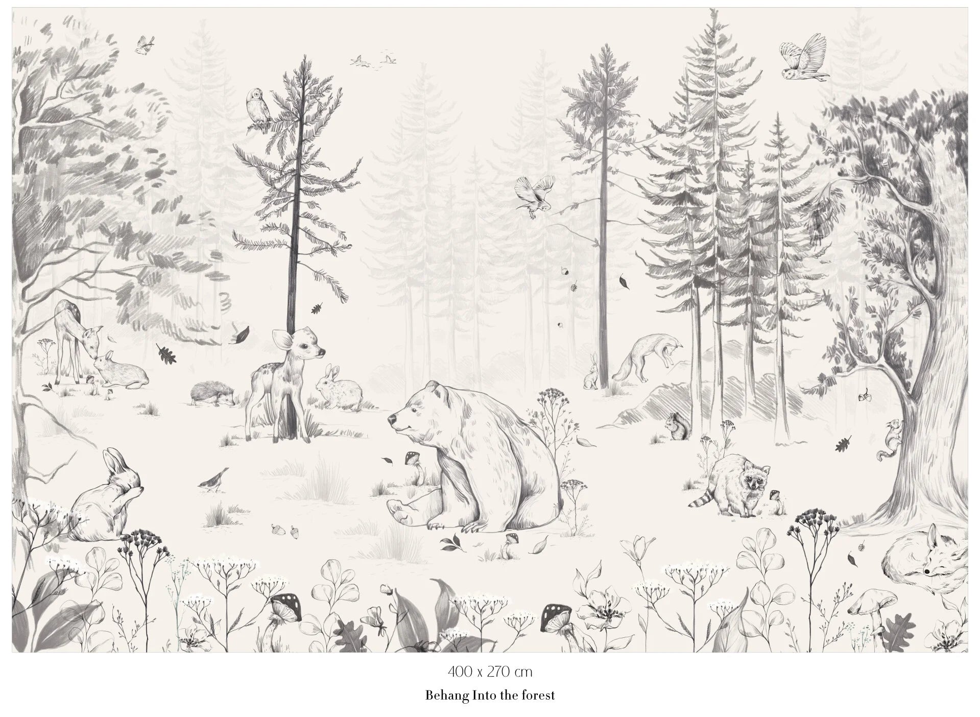 Collage wallpaper Into the Forest