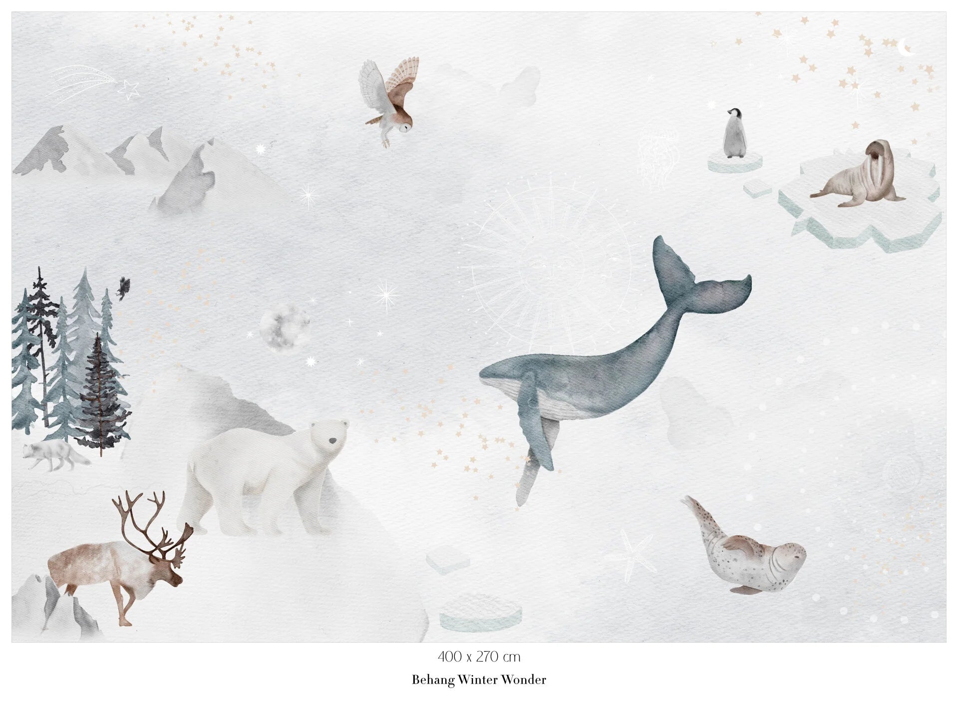 Collagebehang Winter Wonder