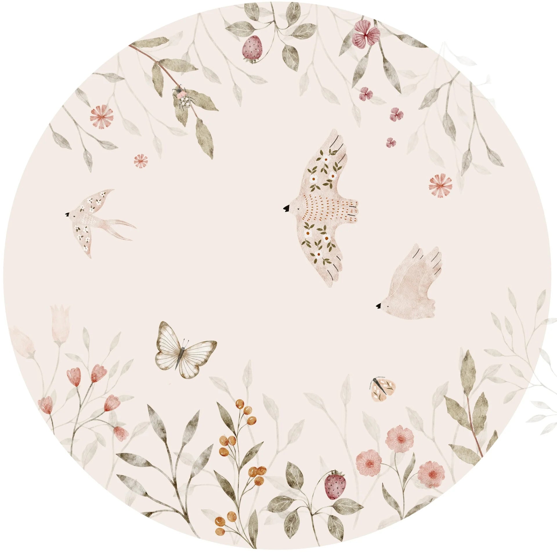 Behangcirkel - Spring Garden