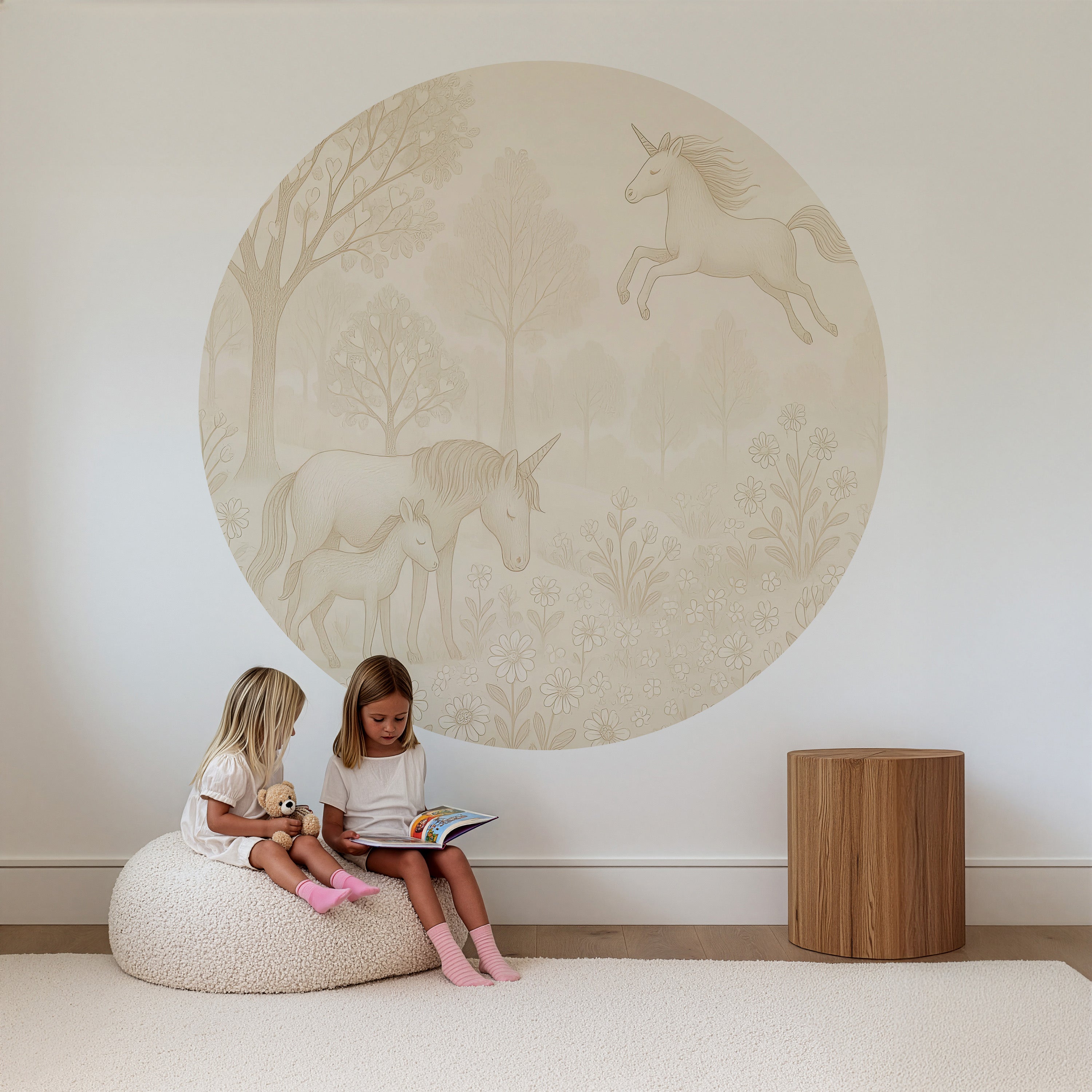 Behangcirkel - Unicorns