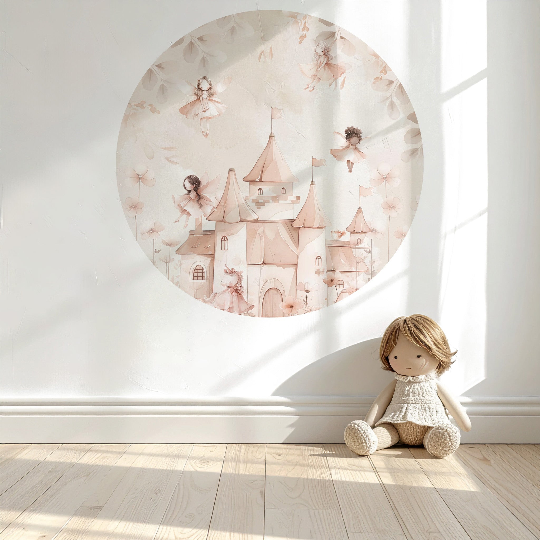 Behangcirkel - Unicorns & Feeën