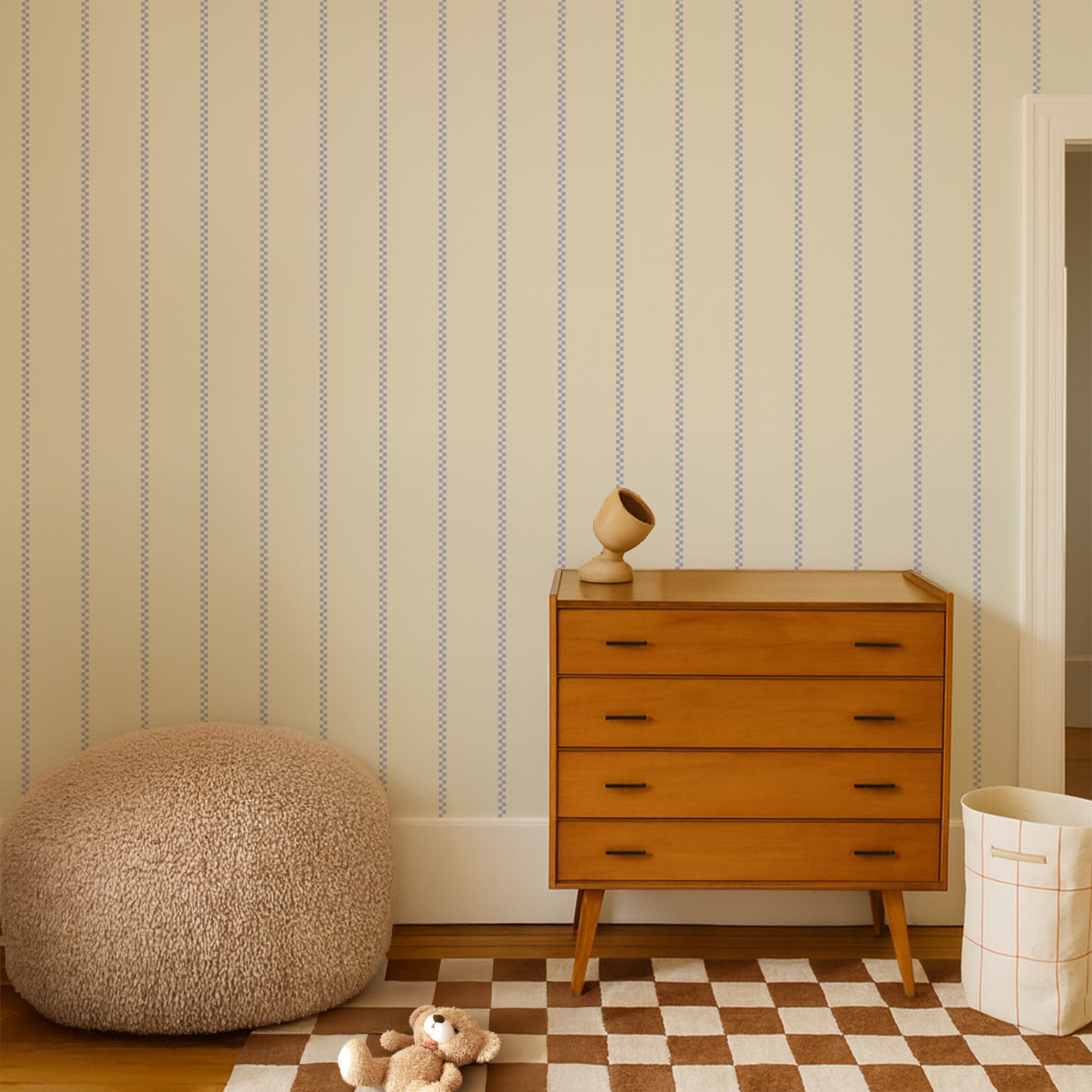 Wallpaper Pixel Pins - powder blue