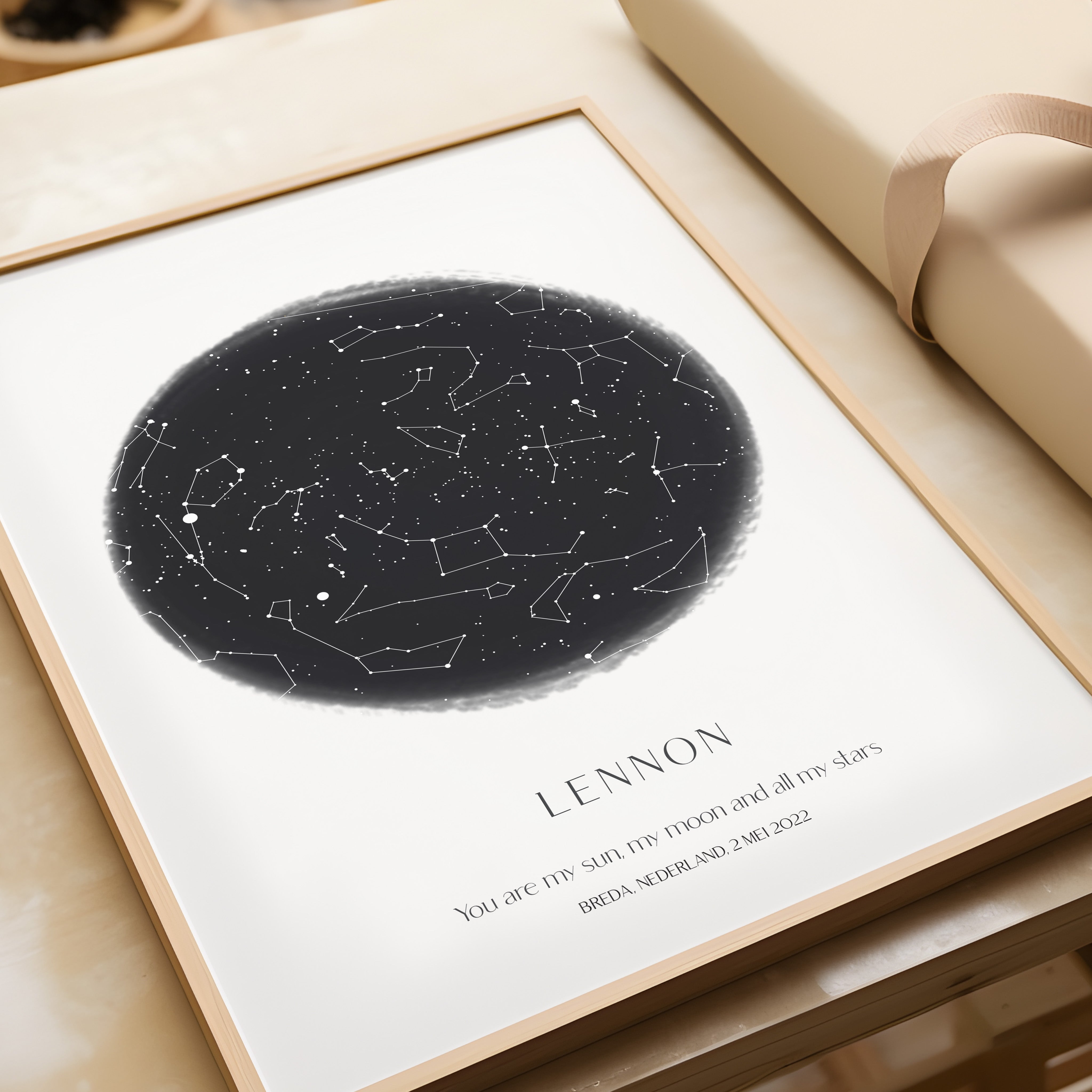 Sterrenhemel poster - CHARCOAL